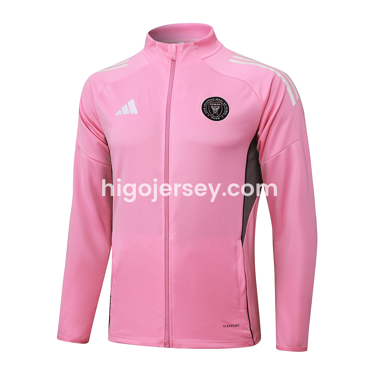 Higojerseys-Kids INT M.A.M 25-26 Kids Jacket Training Tracksuit - Pink Top and Black Pants