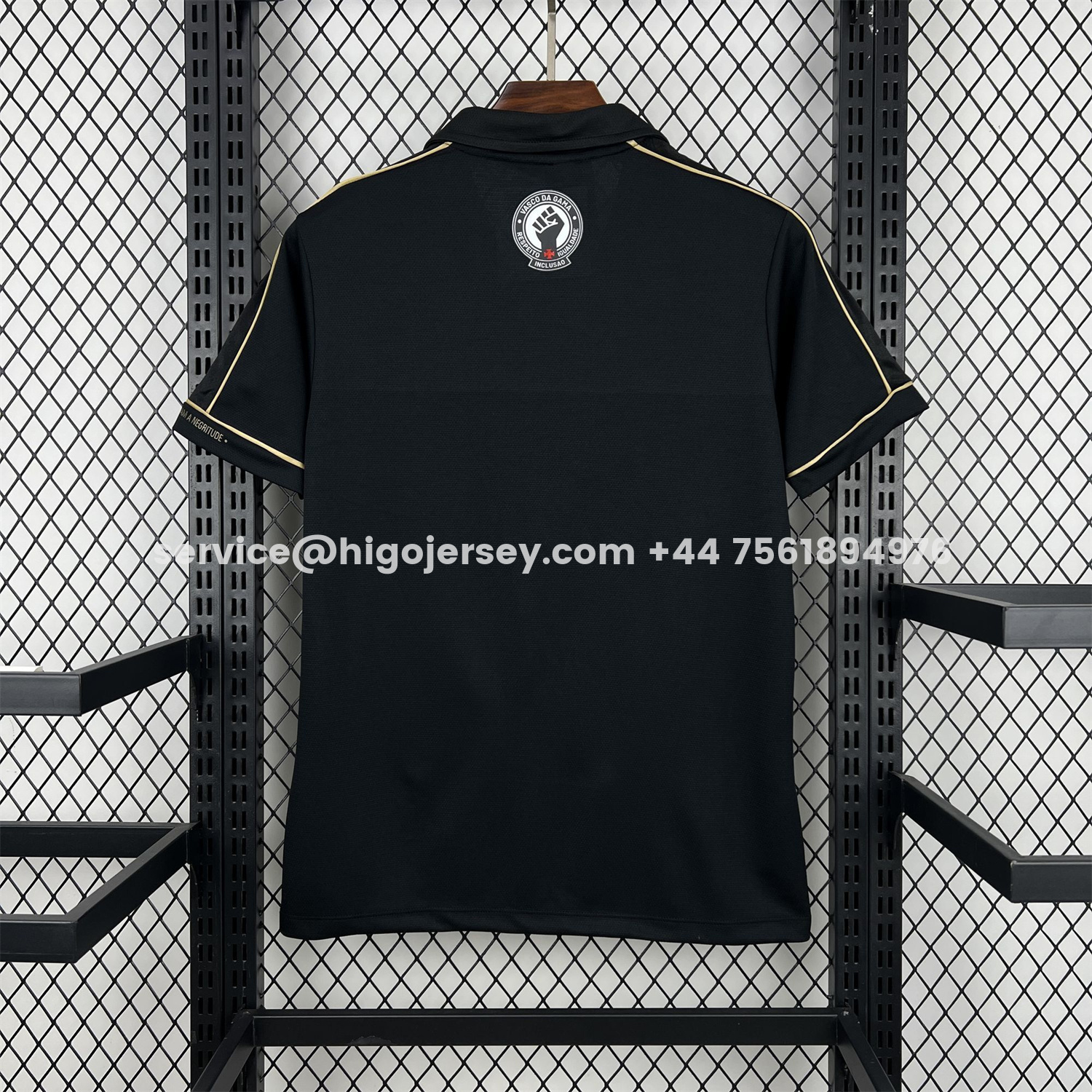 Higojerseys-Vasco da Gama 25-26 Black Special Jersey - Fans Version