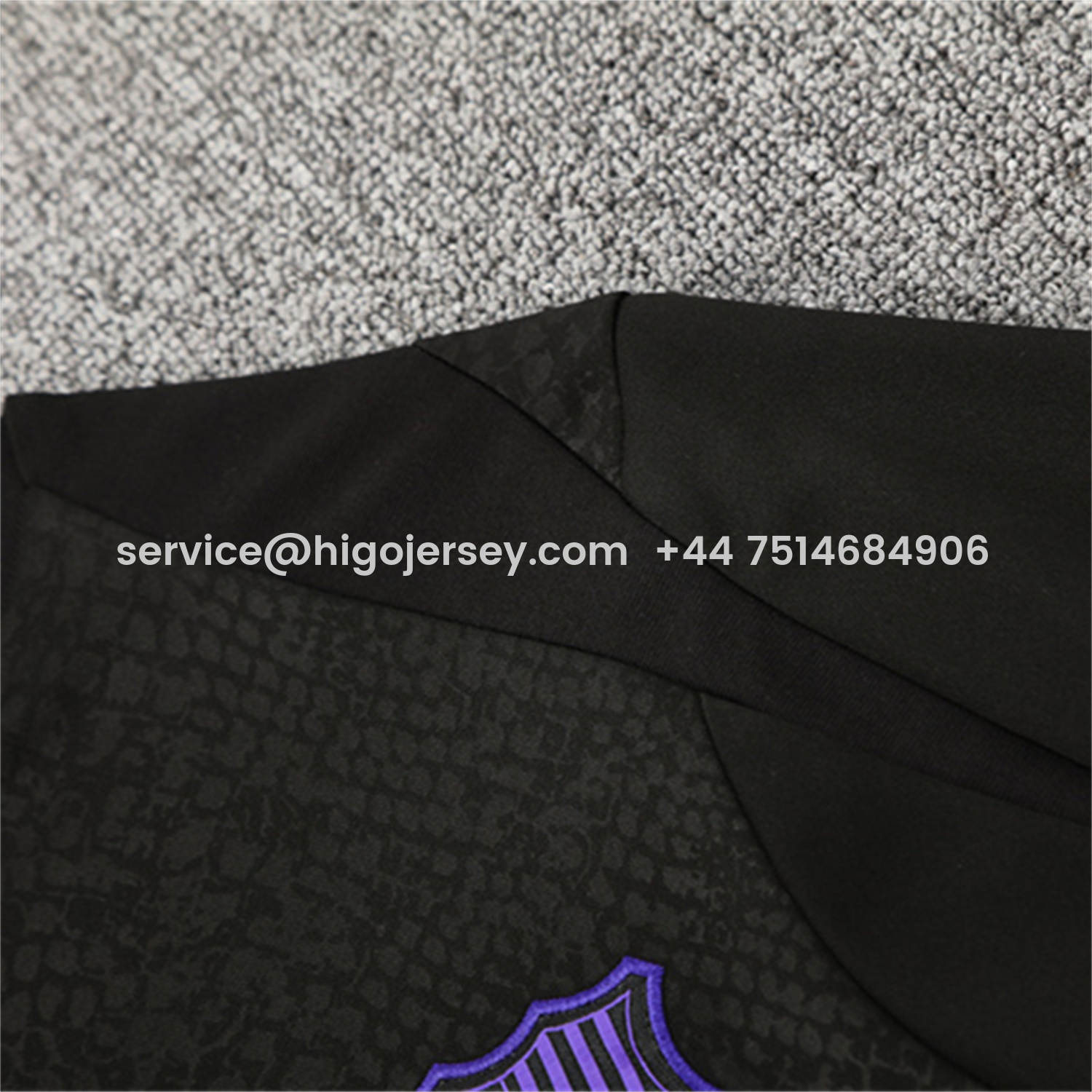 Higojerseys-Barcelona 25-26 X KB Long Sleeve Training Set - Black Top & Black Pants