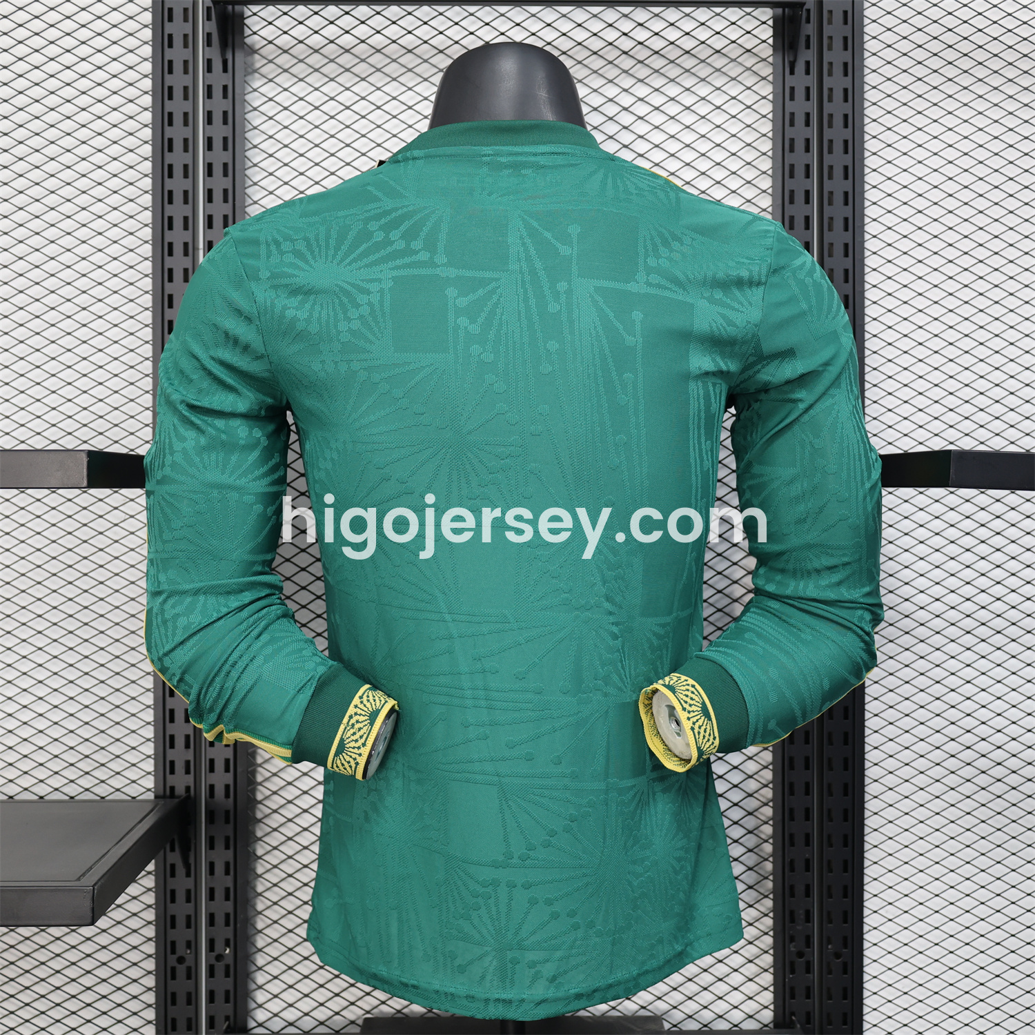 Higojerseys-Mexico 2025 Gold Cup Green Long Sleeves Jersey - Player Version