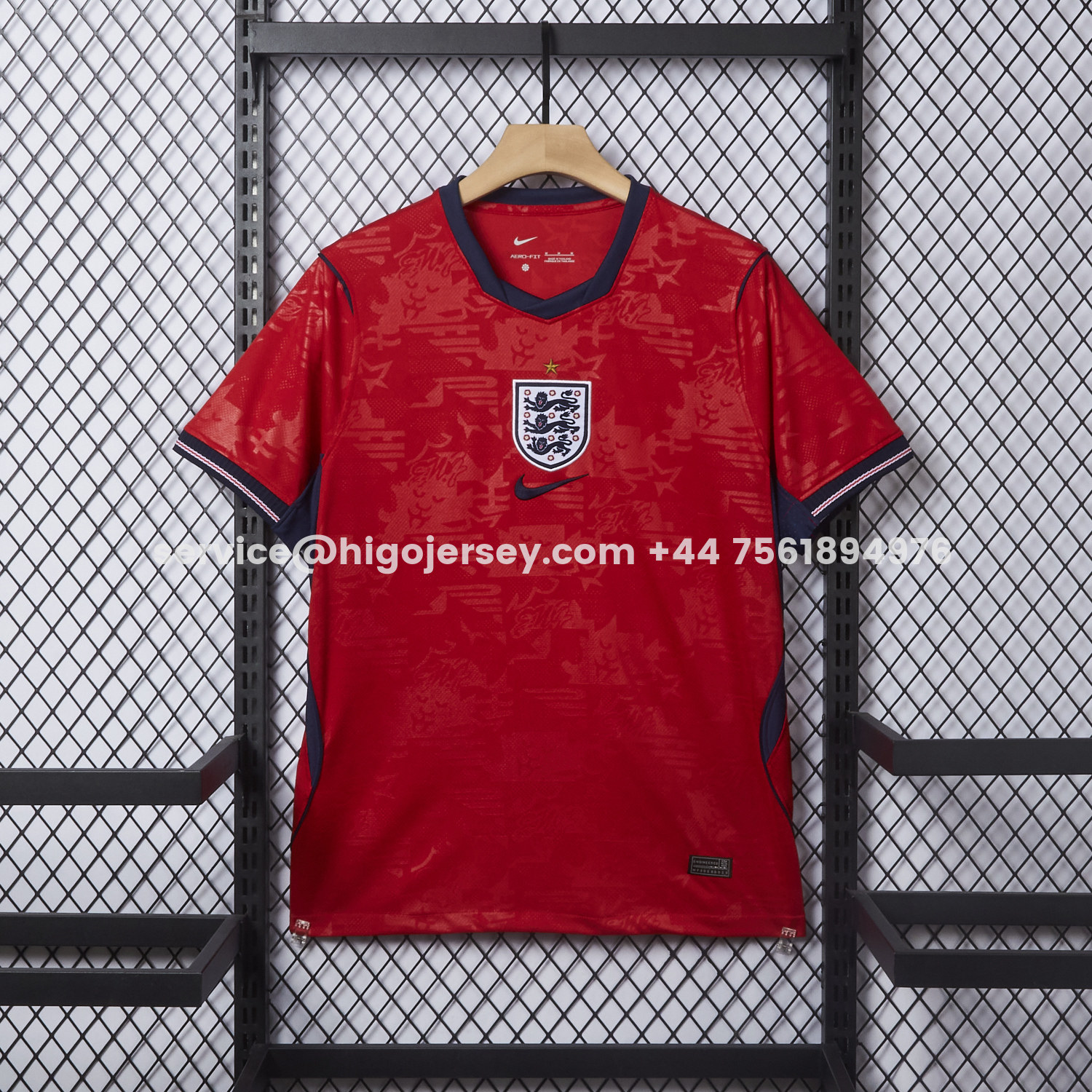 Higojerseys-England 2026 Away Jersey - Fans Version
