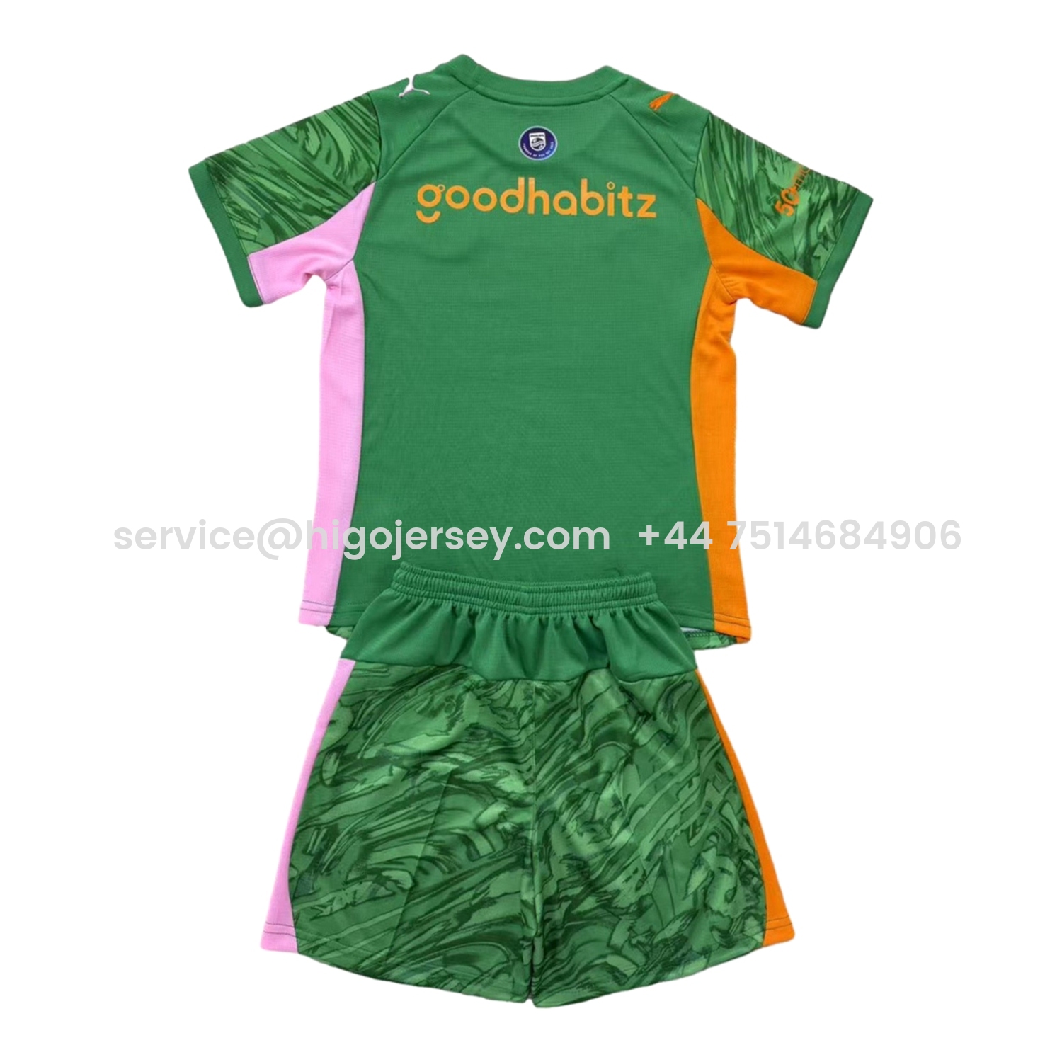 Higojerseys-PSV Eindhoven 25-26 Green Goalkeeper Men's Adult Jersey Set - Fans Version