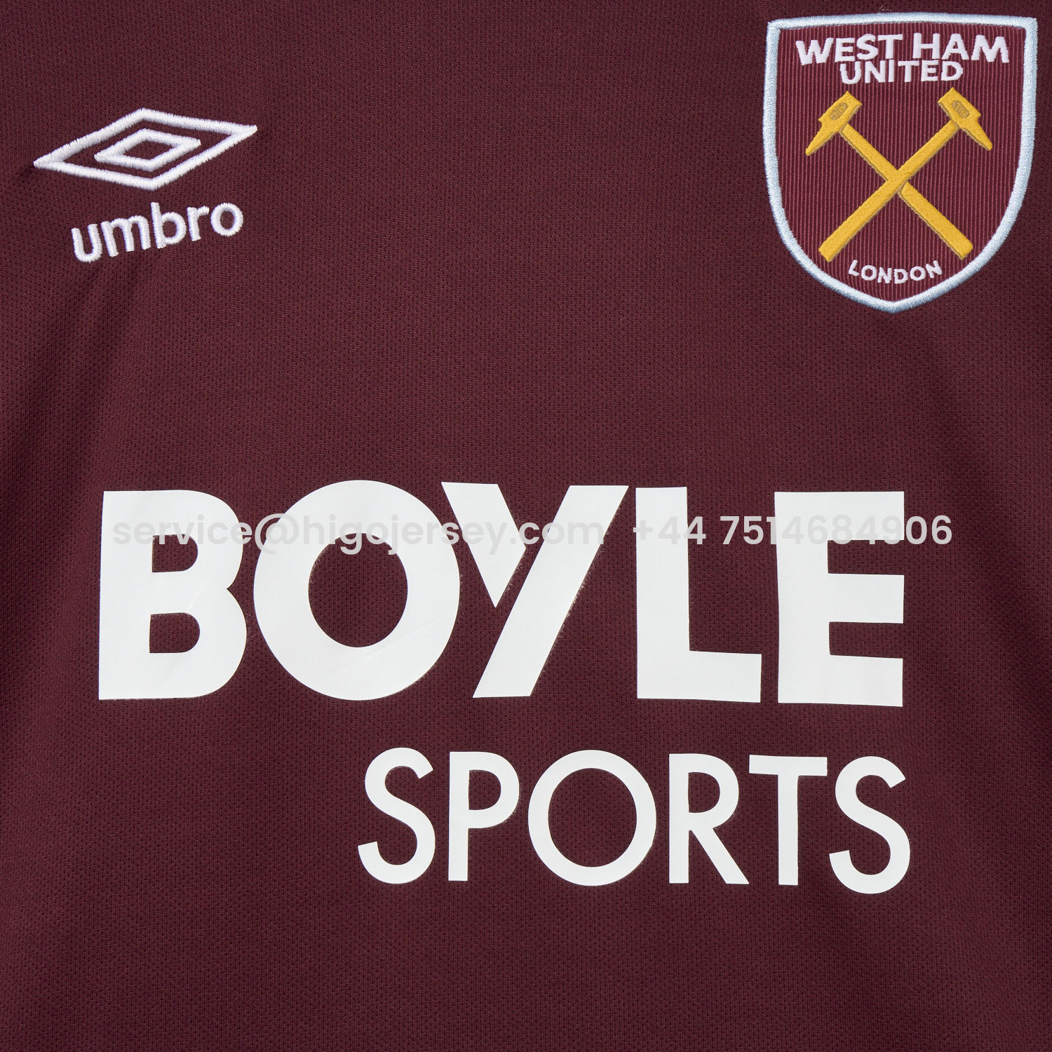 Higojerseys-West Ham United 25-26 Home Jersey - Fans Version