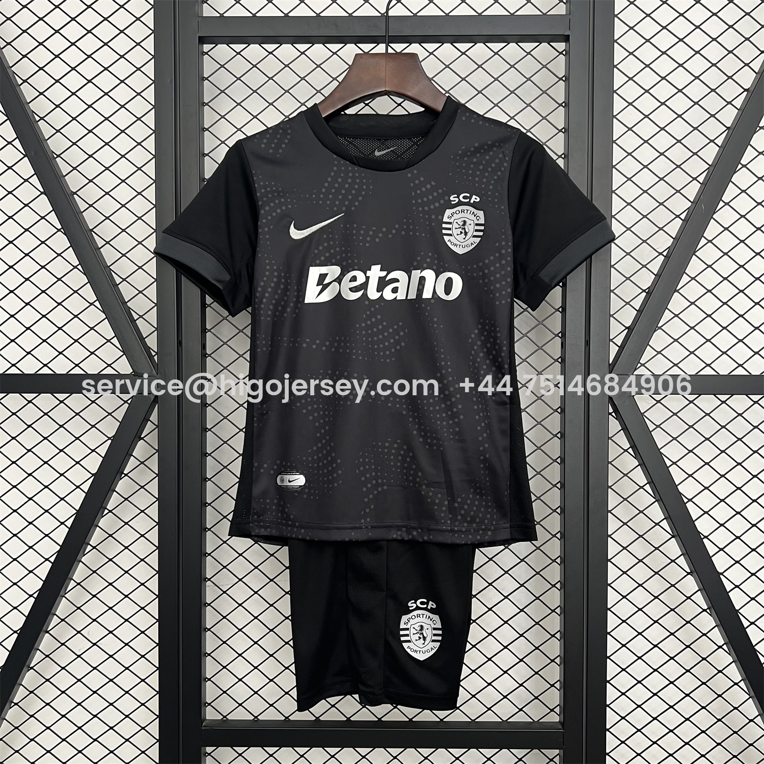 Higojerseys-Sporting CP 25-26 Black Special Kids Kit
