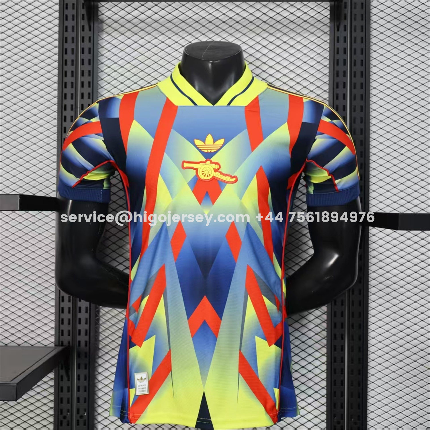 Higojerseys-Arsenal 25-26 Red Yellow Blue LFSTLR Jersey - Player Version