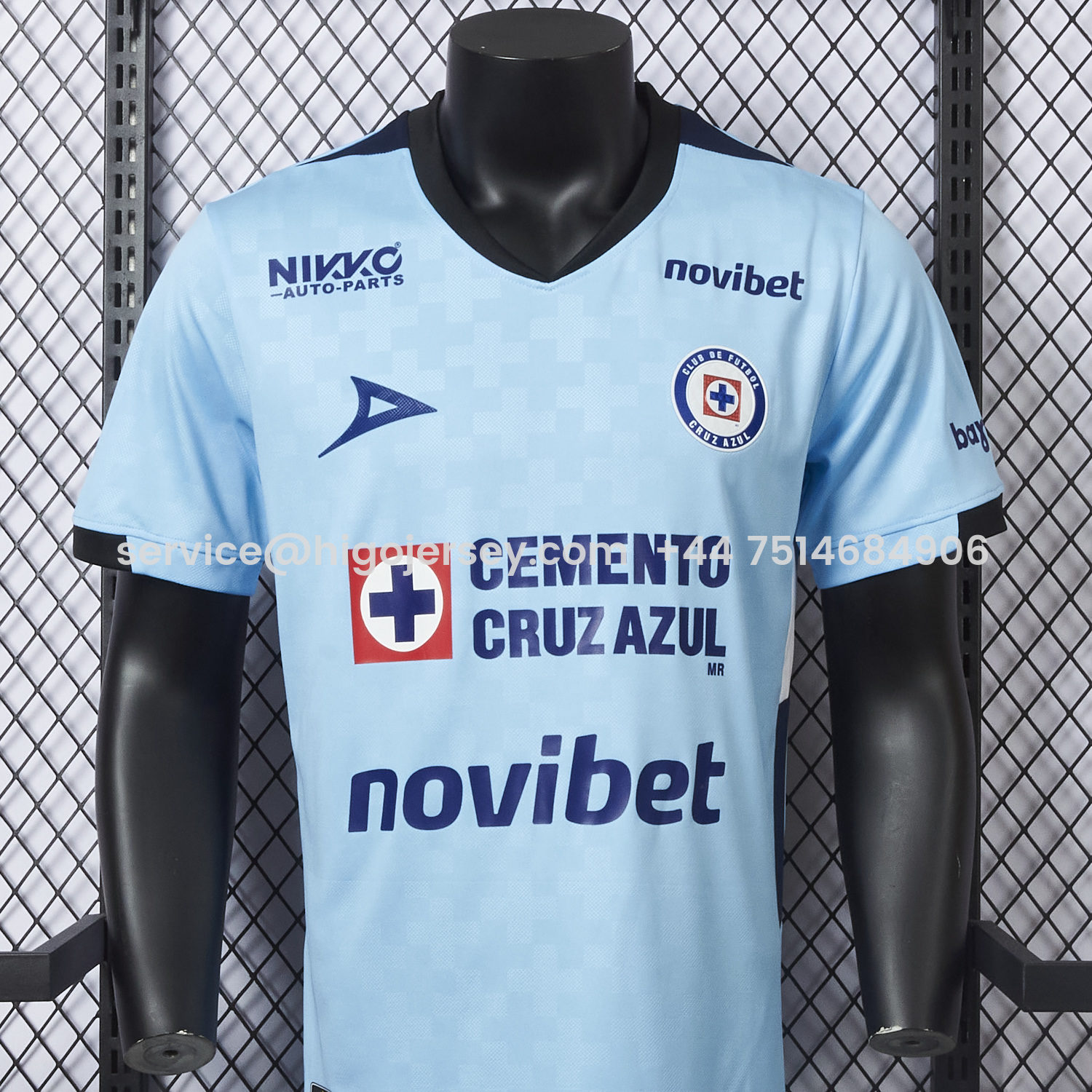 Higojerseys-Cruz Azul 25-26 Goalkeeper Blue Jersey - Player Version