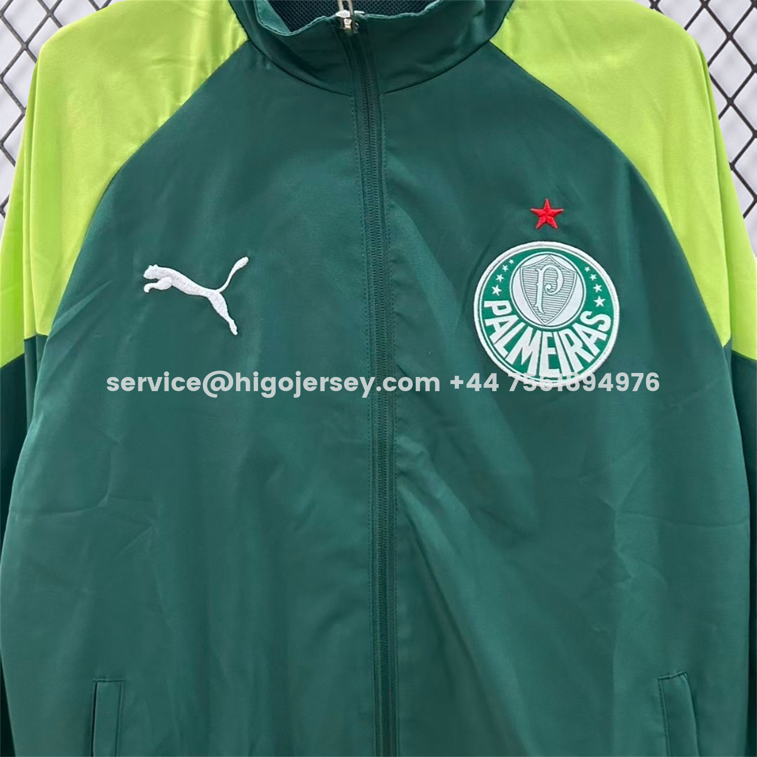 Higojerseys-Palmeiras 25-26 Training Windbreaker Jacket - Green