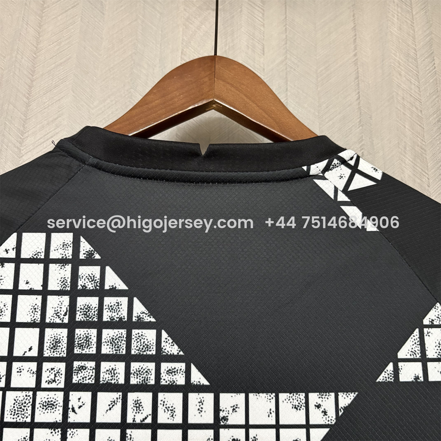 Higojerseys-Corinthians 2025-26 White And Black Pre-Match Jersey - Fans Version