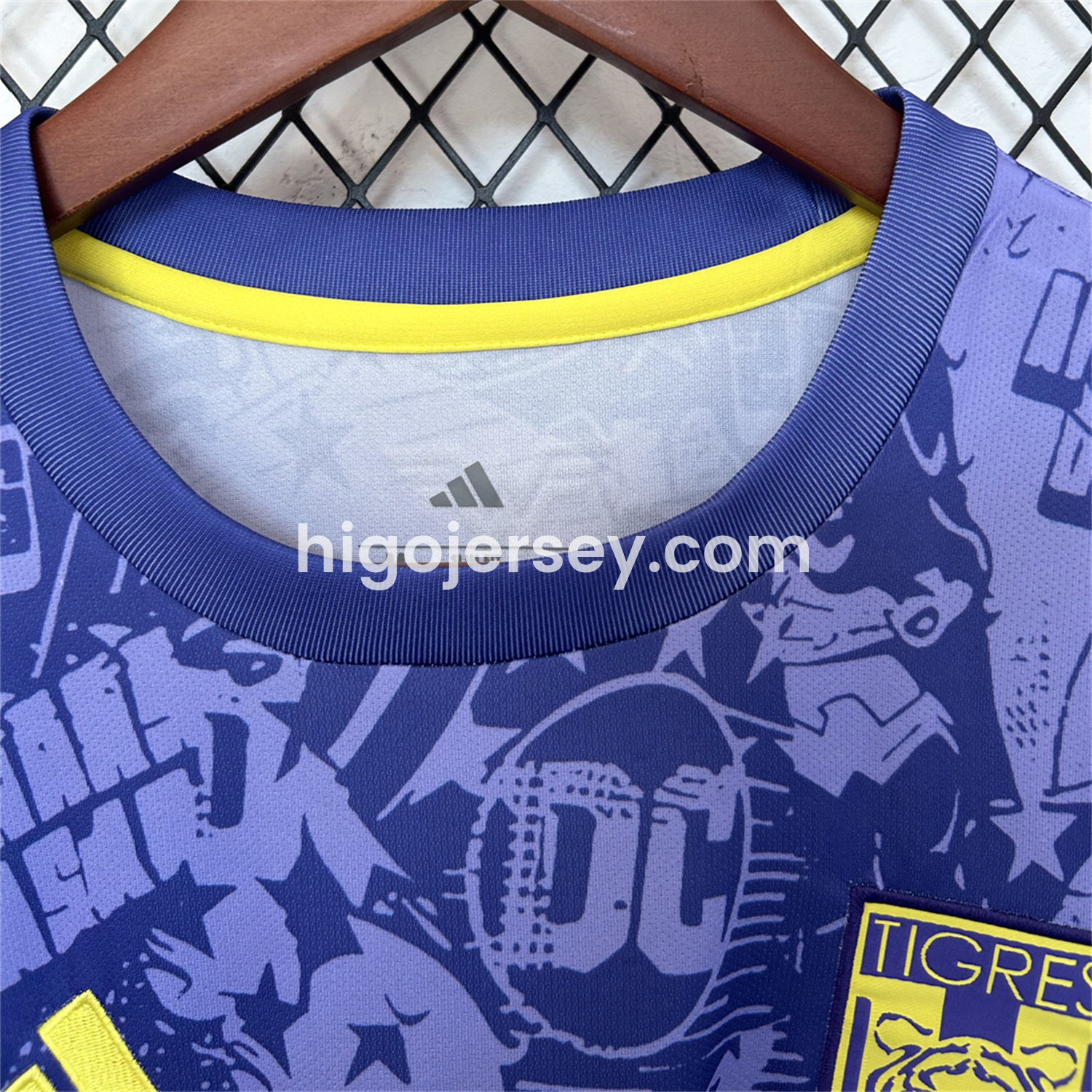 Higojerseys-Tigres UANL 25-26 Blue And Purple Pre-match Training Jersey - Fans Version