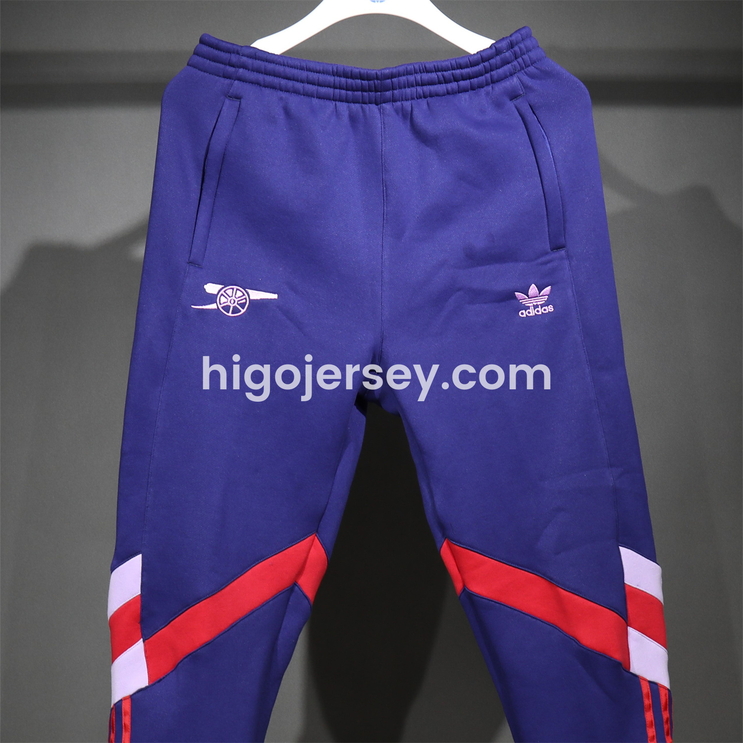 Higojerseys-Arsenal 2025 Fleece-Lined Training Hoodie Set - Purple & Red Hoodie + Pants
