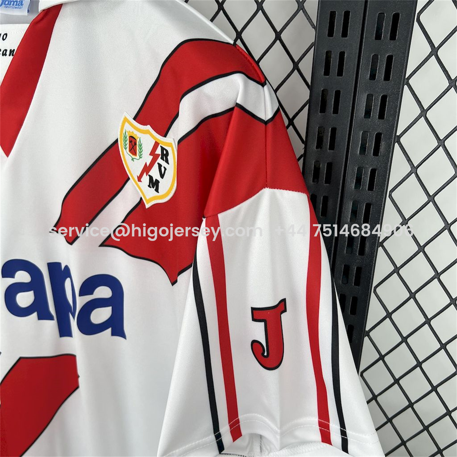 Higojerseys-Retro Rayo Vallecano 1997-98 Home Jersey
