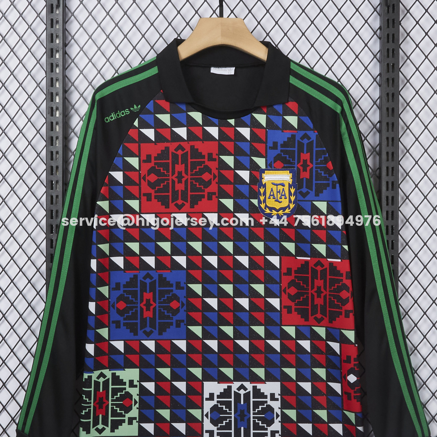 Higojerseys-Retro Argentina 1990 Goalkeeper Long Sleeves Jersey - Fans Version