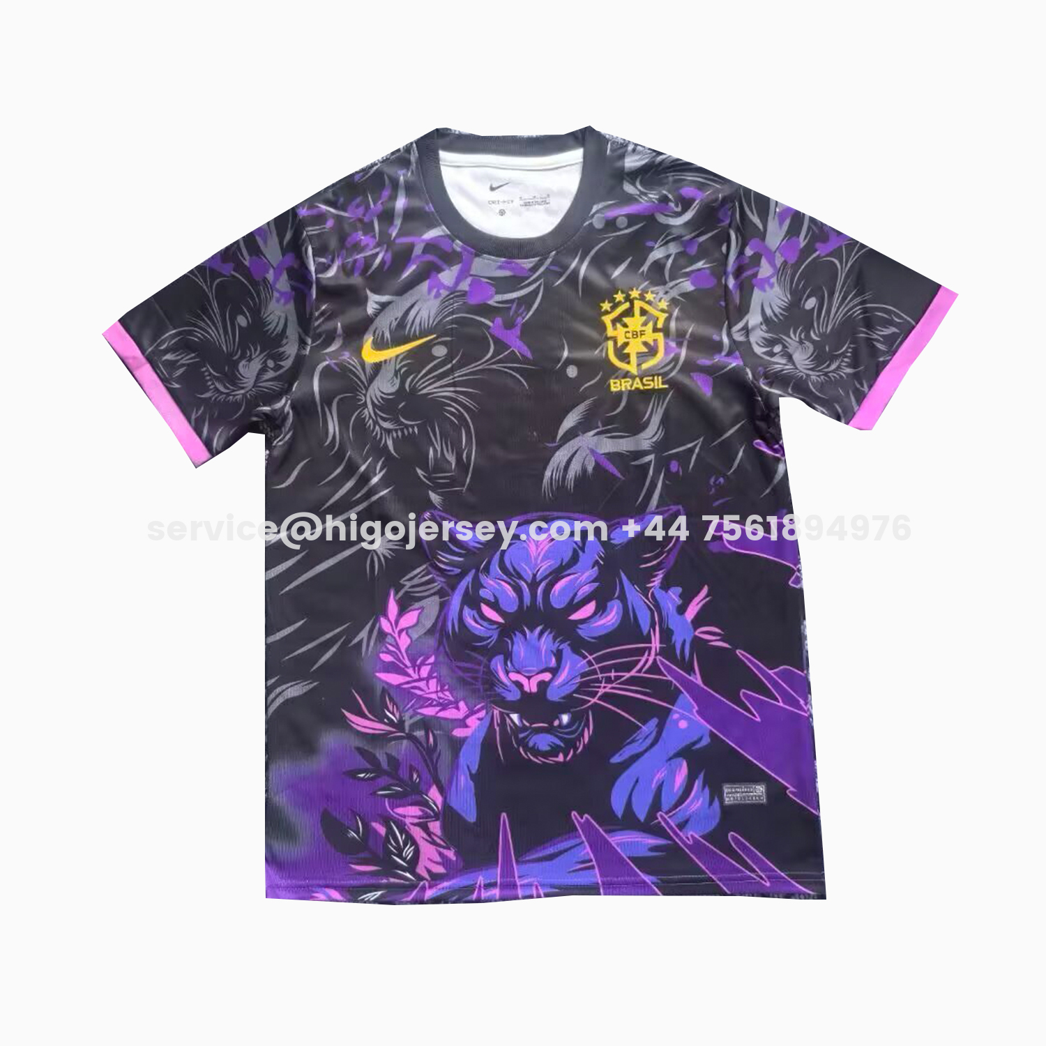 Higojerseys-Brazil 25-26 Leopard Purple And Black Jersey - Fans Version