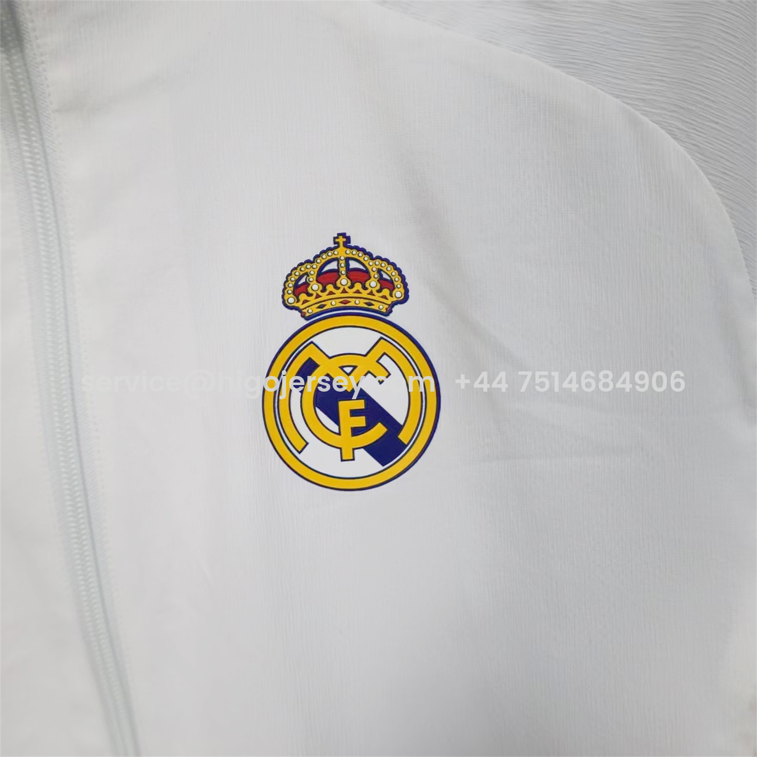 Higojerseys-Real Madrid 25-26 White Windbreaker Jacket