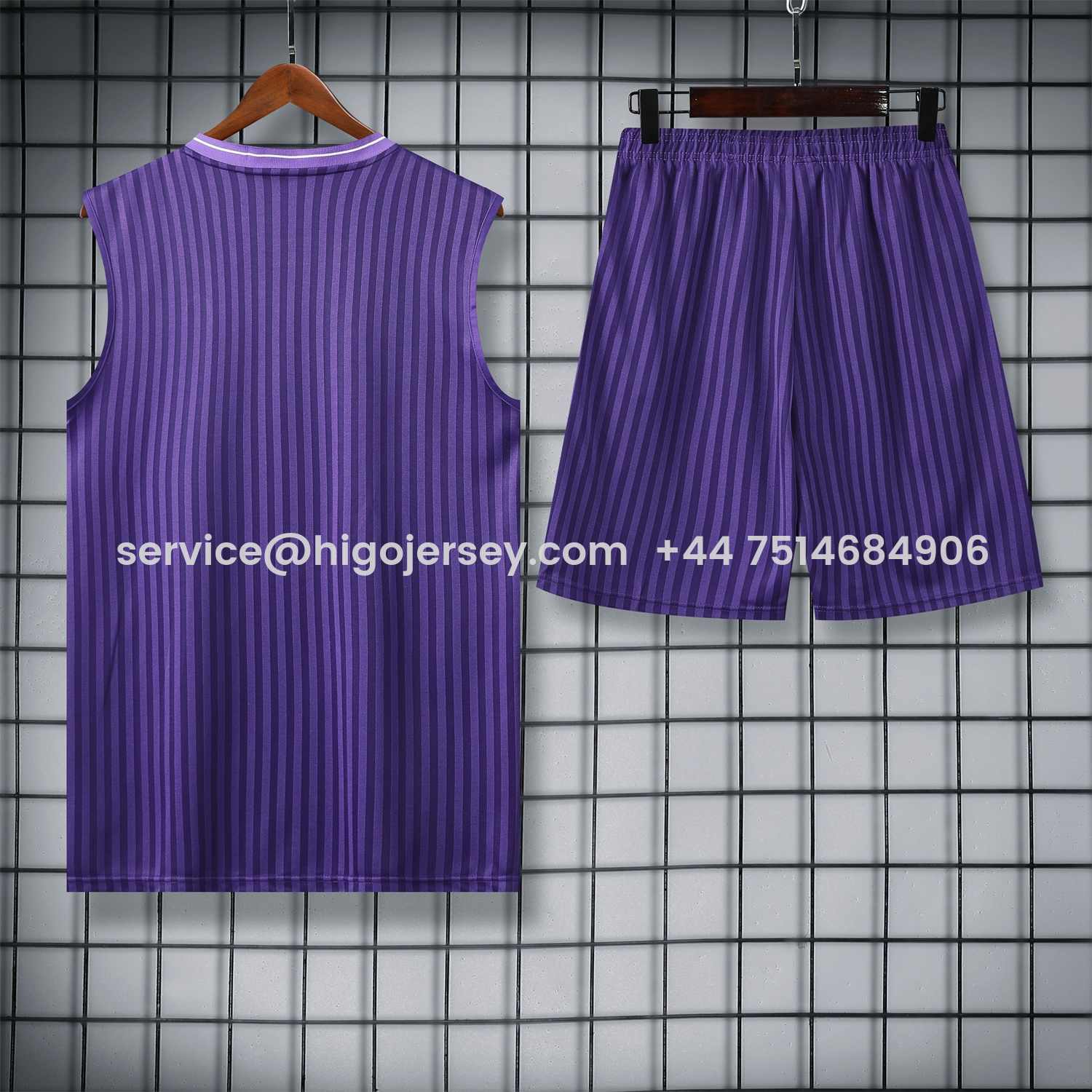 Higojerseys-Real Madrid 25-26 Vest Training Set - Pure Purple Vest & Purple Shorts