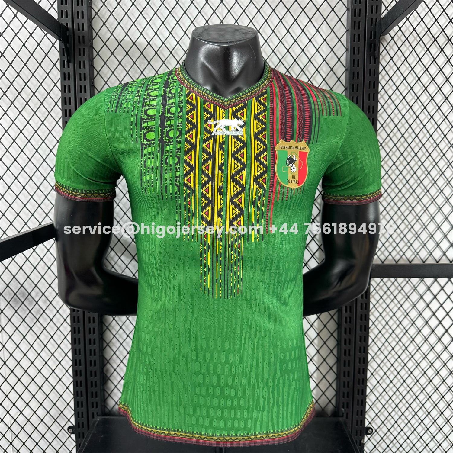 Higojerseys-Mali 2025 Away Green Jersey - Player Version