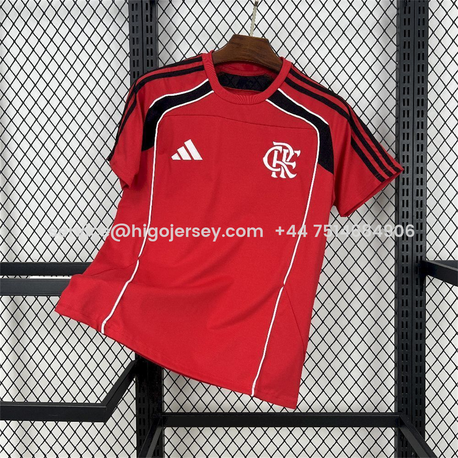 Higojerseys-Flamengo 25-26 Red Travel Special Jersey - Fans Version