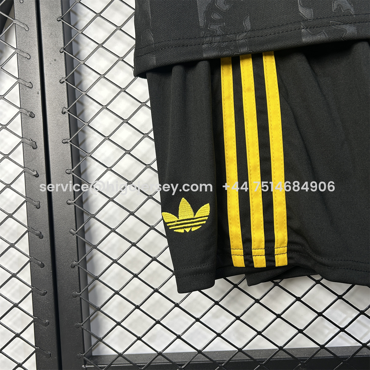 Higojerseys-Manchester United 25-26 Third Black Kids Kit