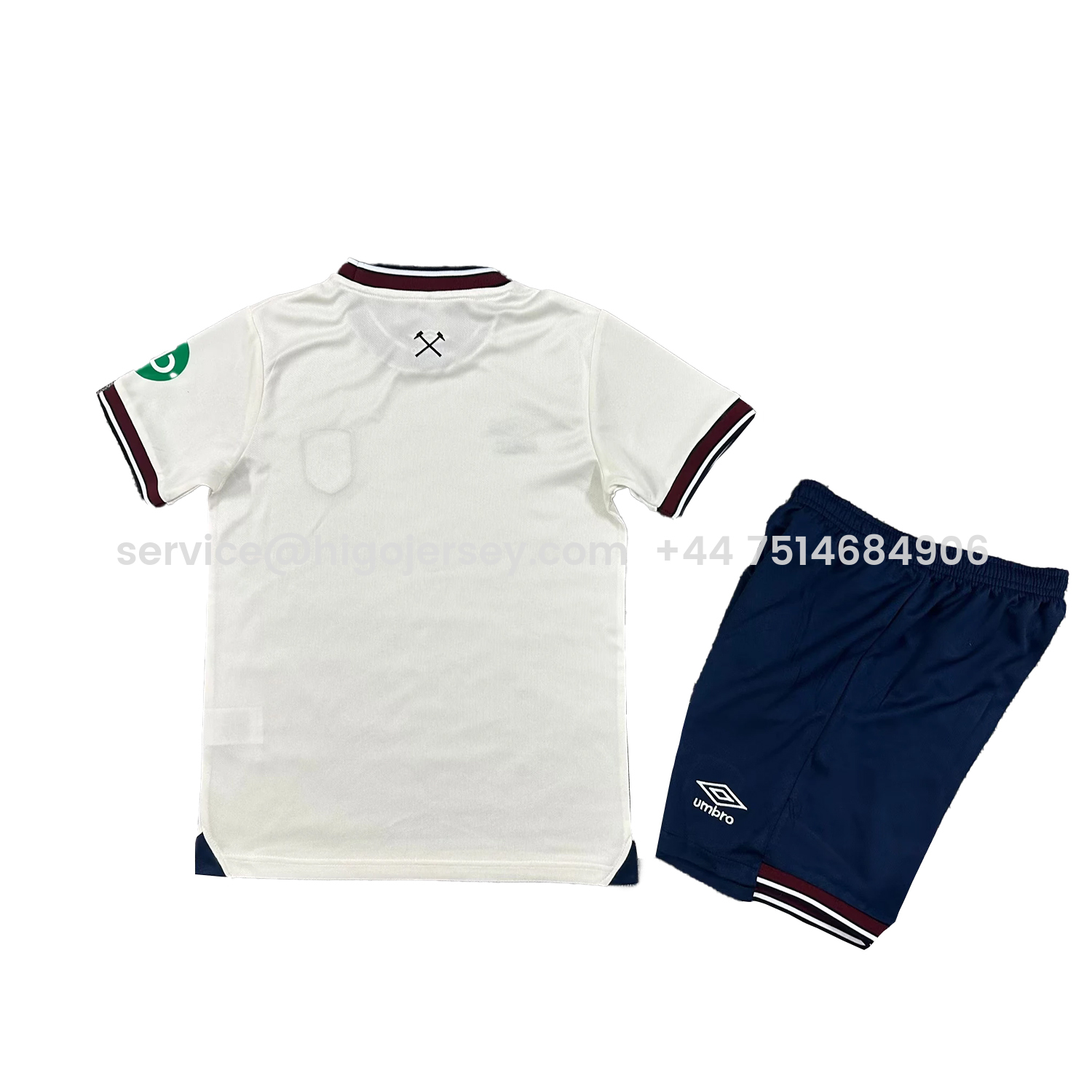 Higojerseys-West Ham United 25-26 Away Kids Kit