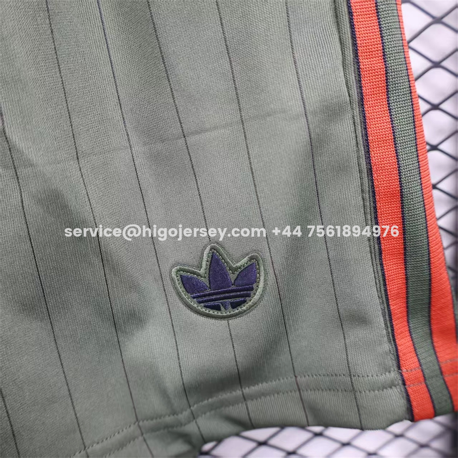 Higojerseys-Bayern Munich 25-26 Trefoil Grey Green Travel Shorts - Player Version