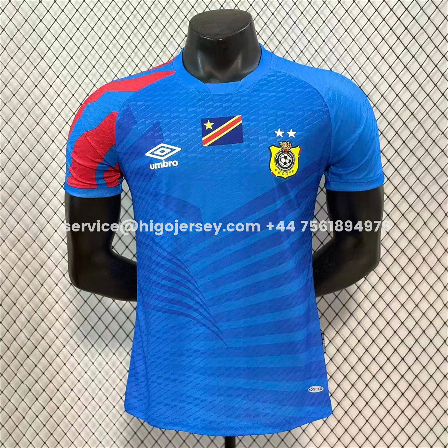 Higojerseys-Retro Congo 2023 Home Blue Jersey - Player Version