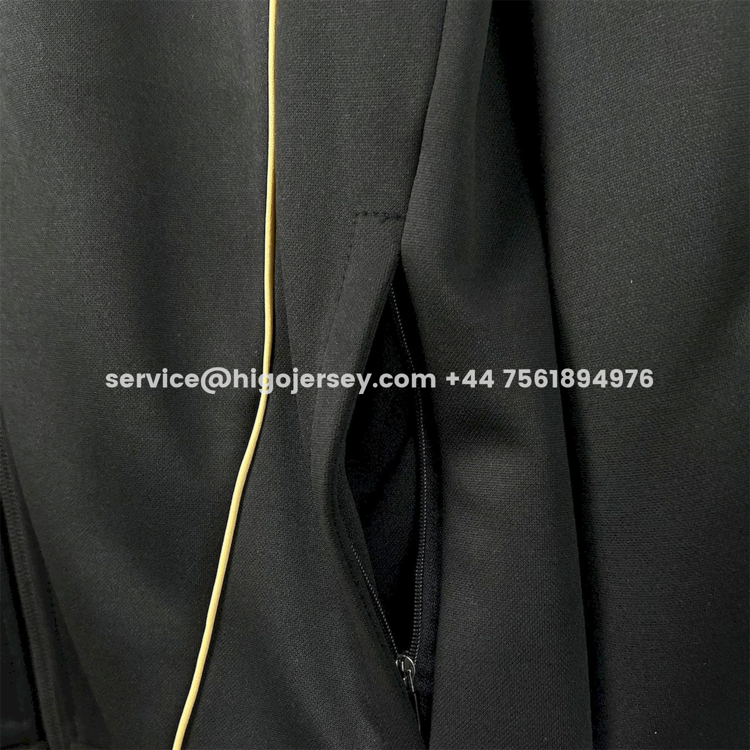 Higojerseys-Portugal 25-26 Eusebio Special Windbreaker Training Set - Black White Top and Pants