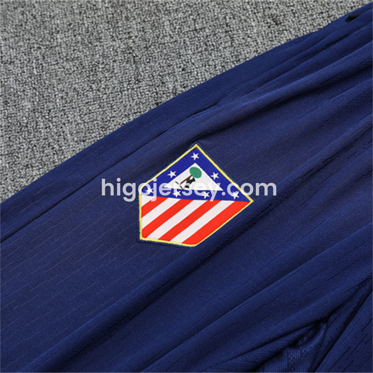 Higojerseys-Atletico Madrid 25-26 Kid Long Sleeves Training Set - Royal Blue Top & Royal Blue Pants