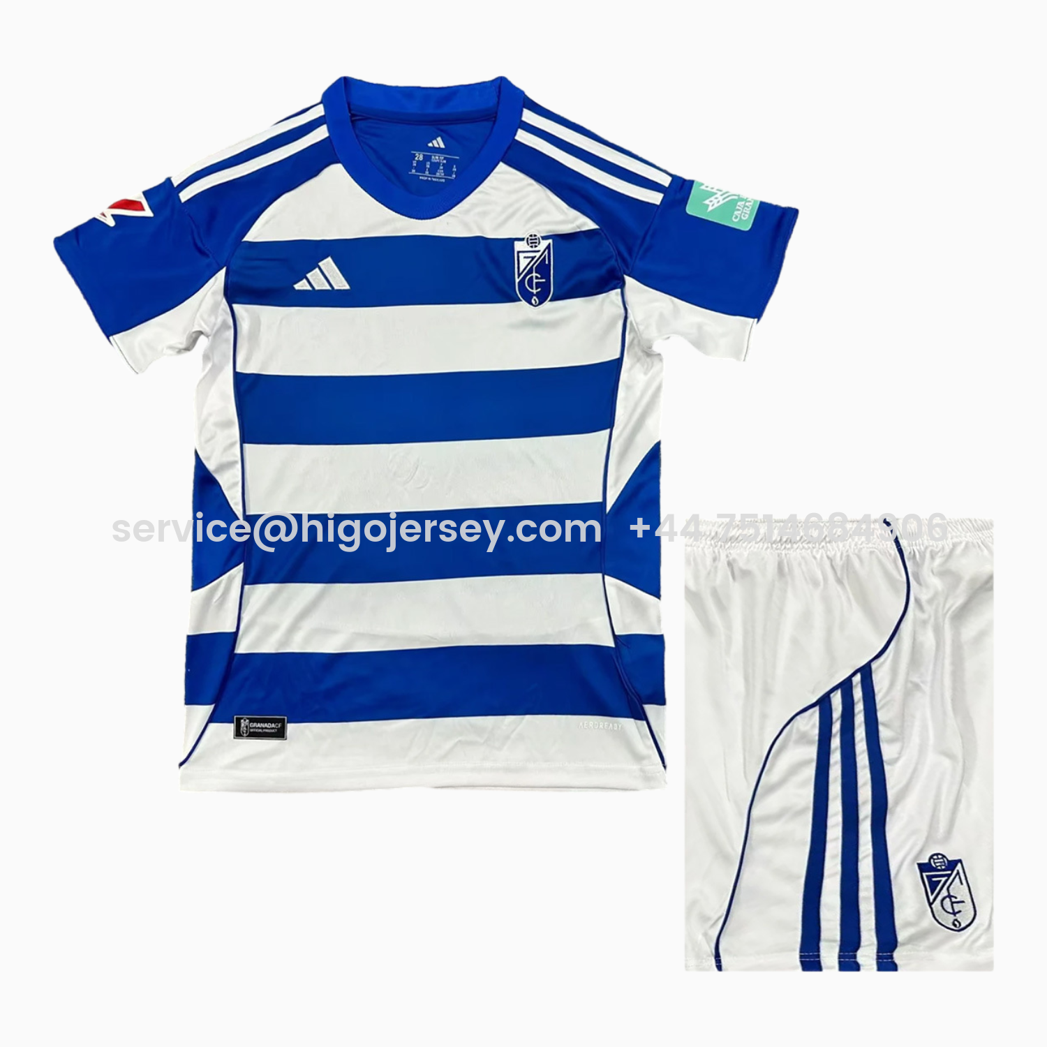 Higojerseys-Granada CF 25-26 Away Kids Kit