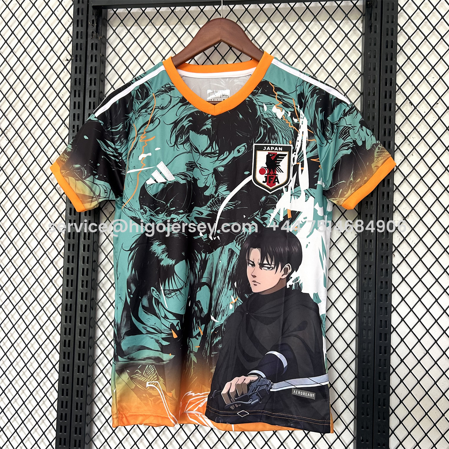 Higojerseys-Japan 25-26 Levi Ackerman Green Special Jersey - Fans Version
