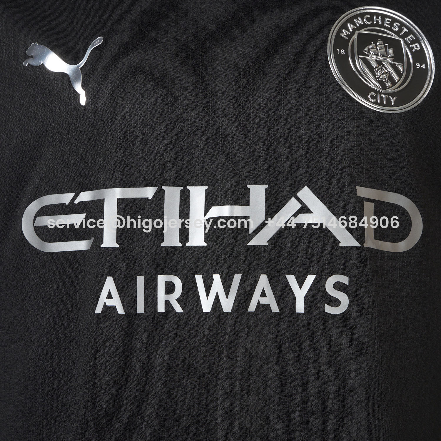 Higojerseys-Manchester City 25-26 Away Black Jersey - Player Version