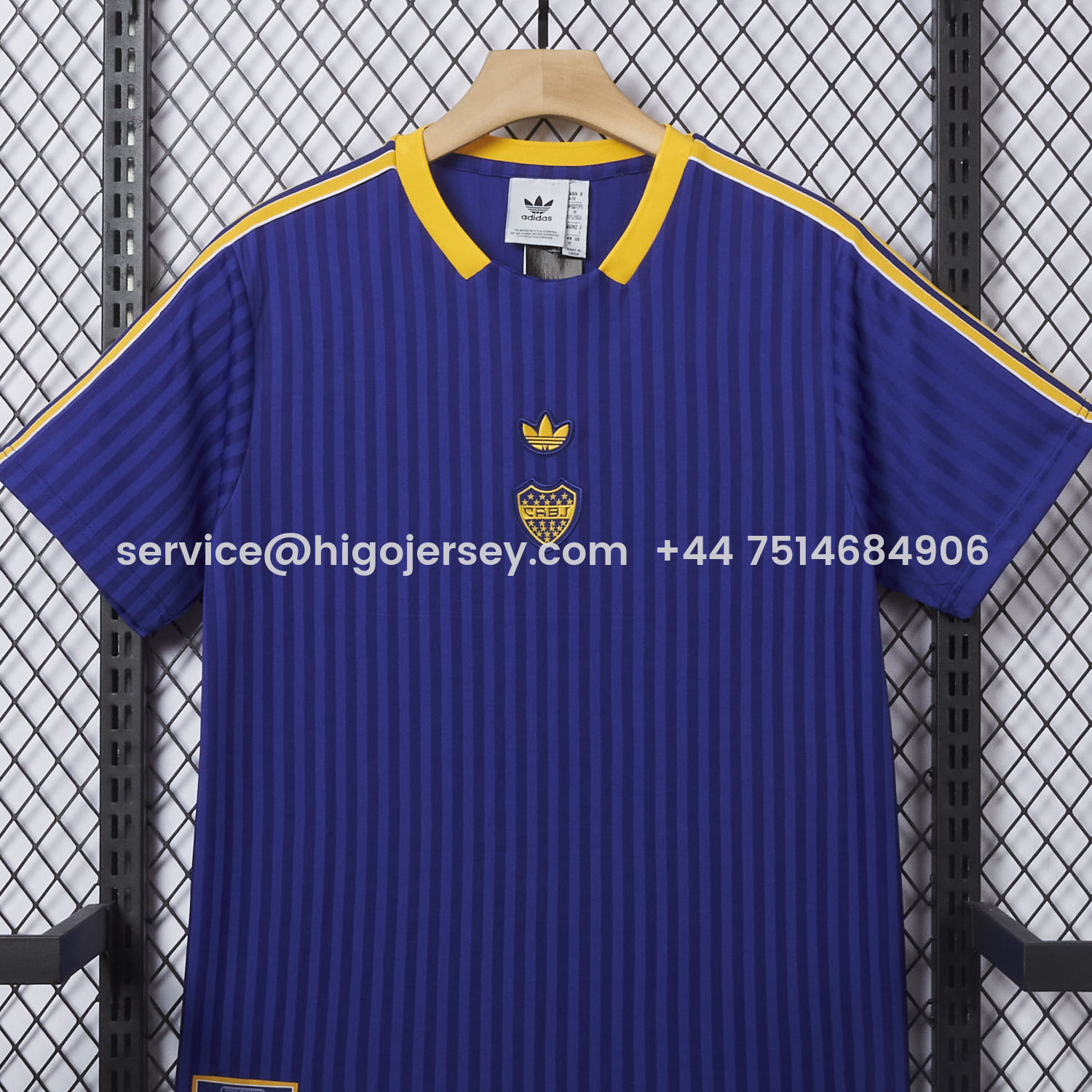 Higojerseys-Boca 25-26 Originals Terrace Icon Blue Polo Jersey