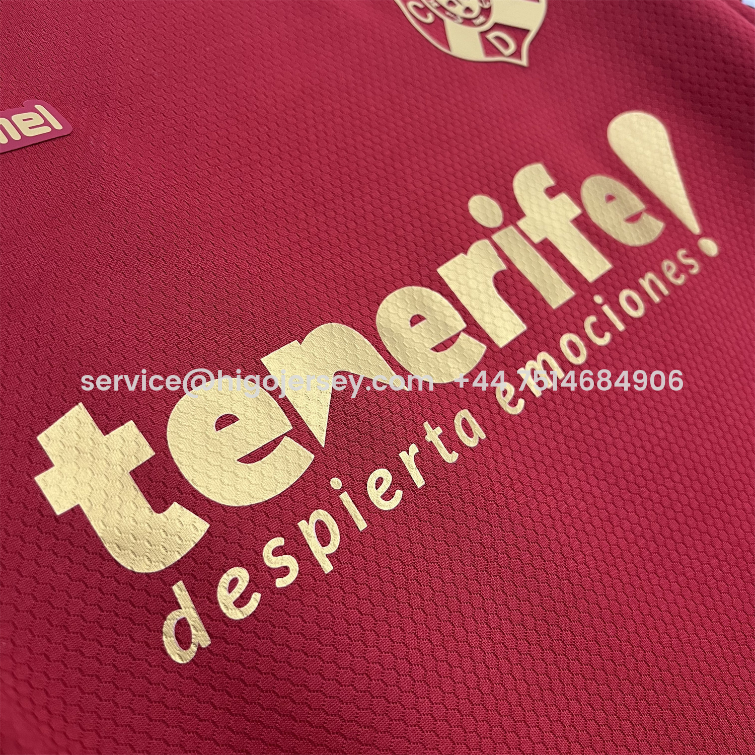 Higojerseys-Tenerife 25-26 Away Jersey - Fans Version