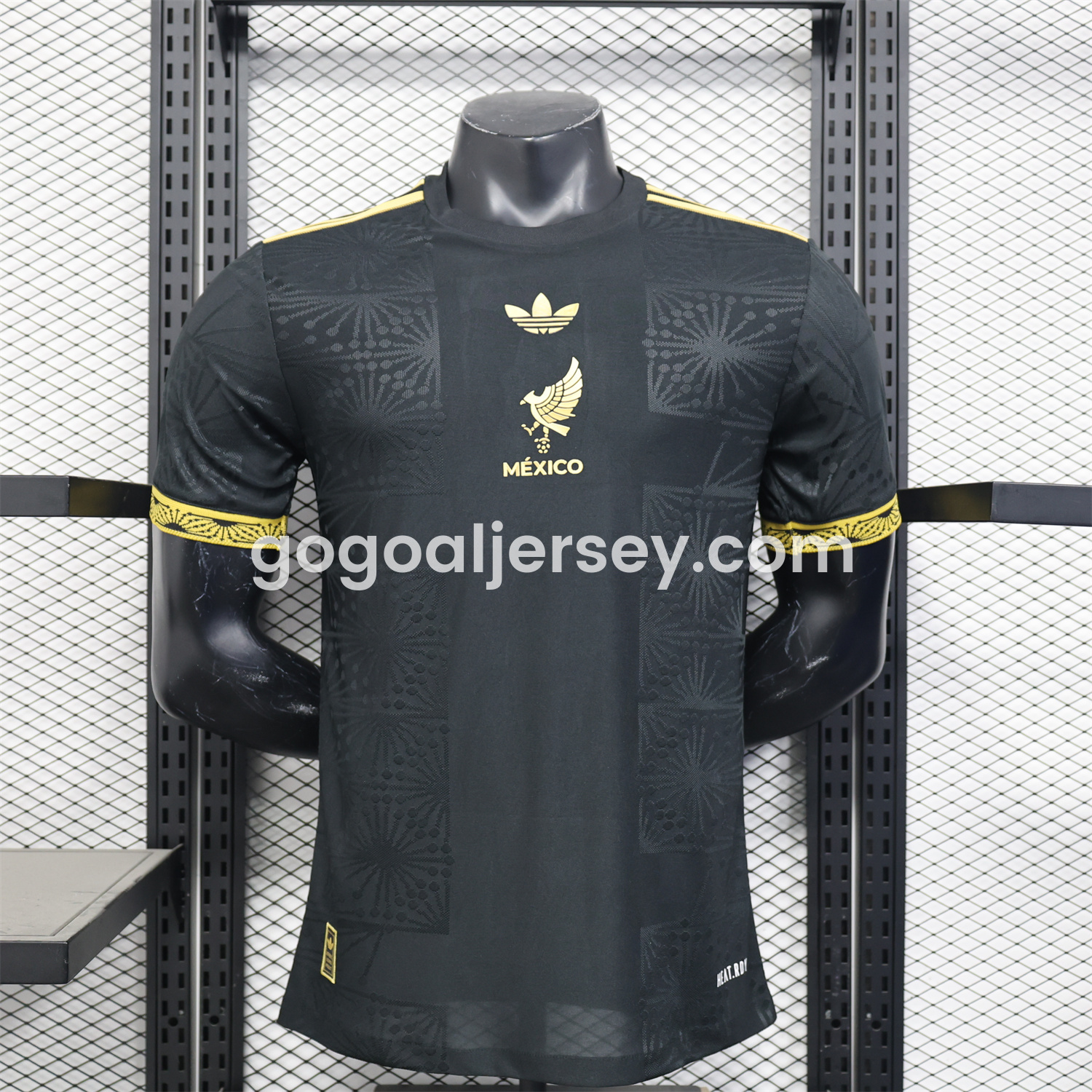Mexico 2025 Gold Cup Home Black Jersey - Player Version