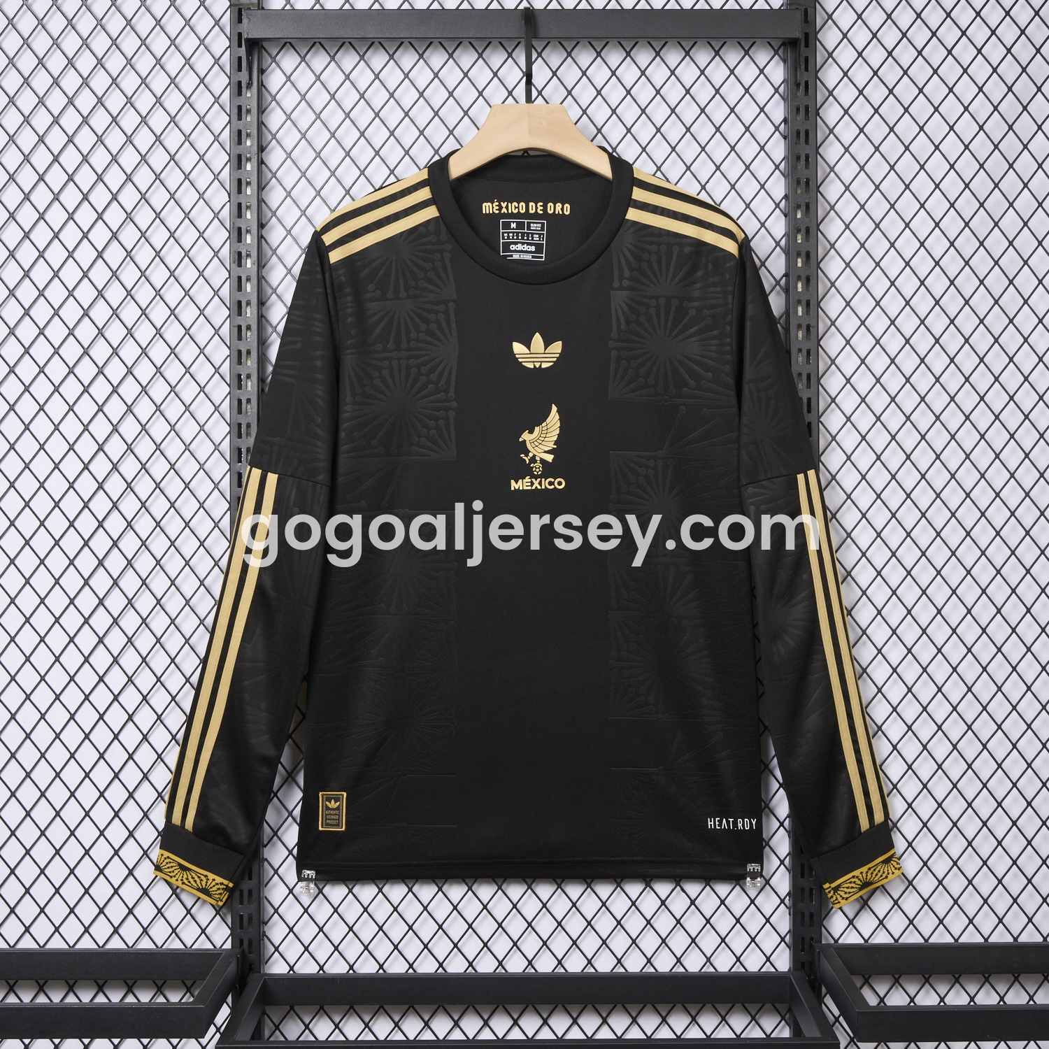 Mexico 2025 Gold Cup Black Long Sleeves Jersey - Fans Version