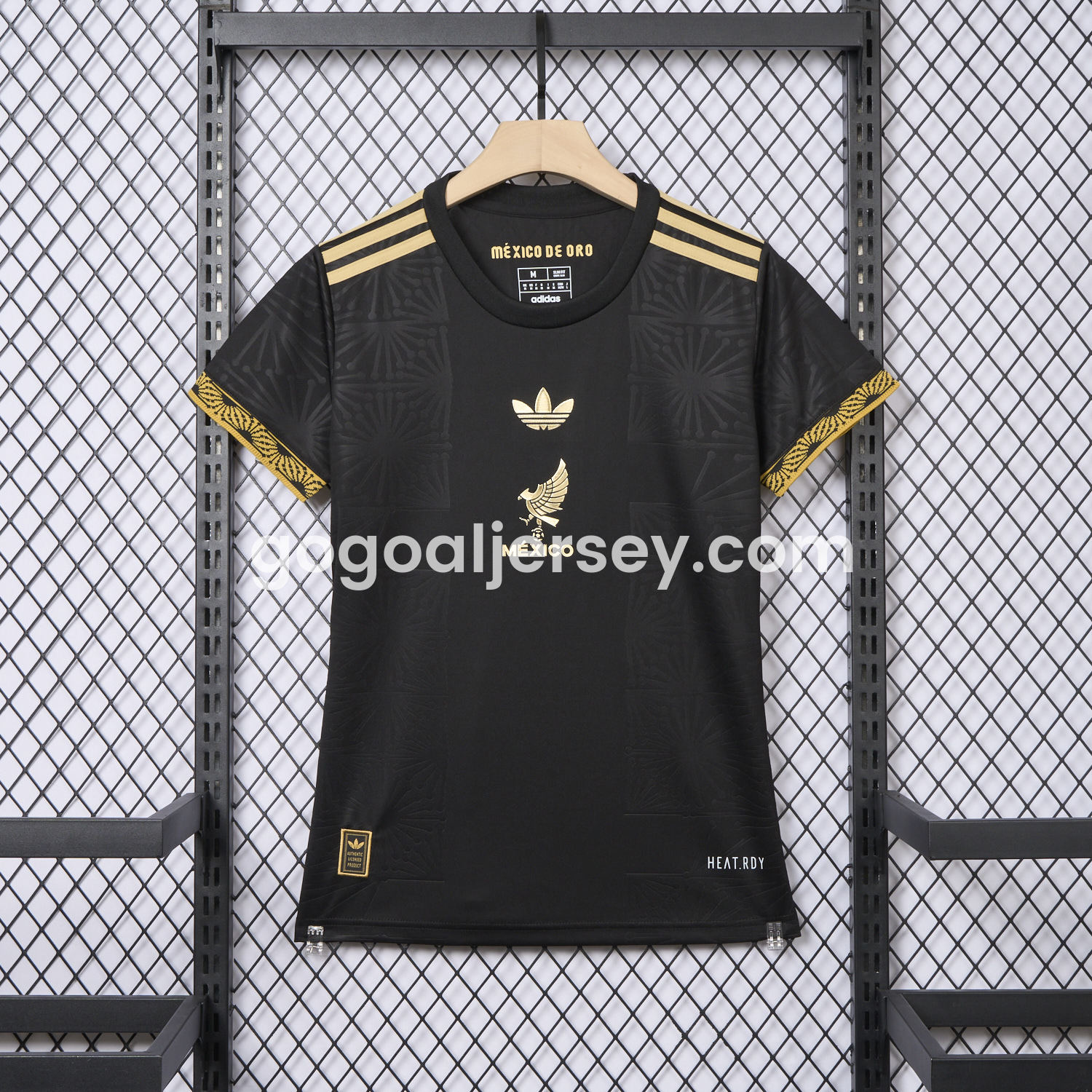 Women's Mexico 2025 Gold Cup Black Jersey - Fans Version