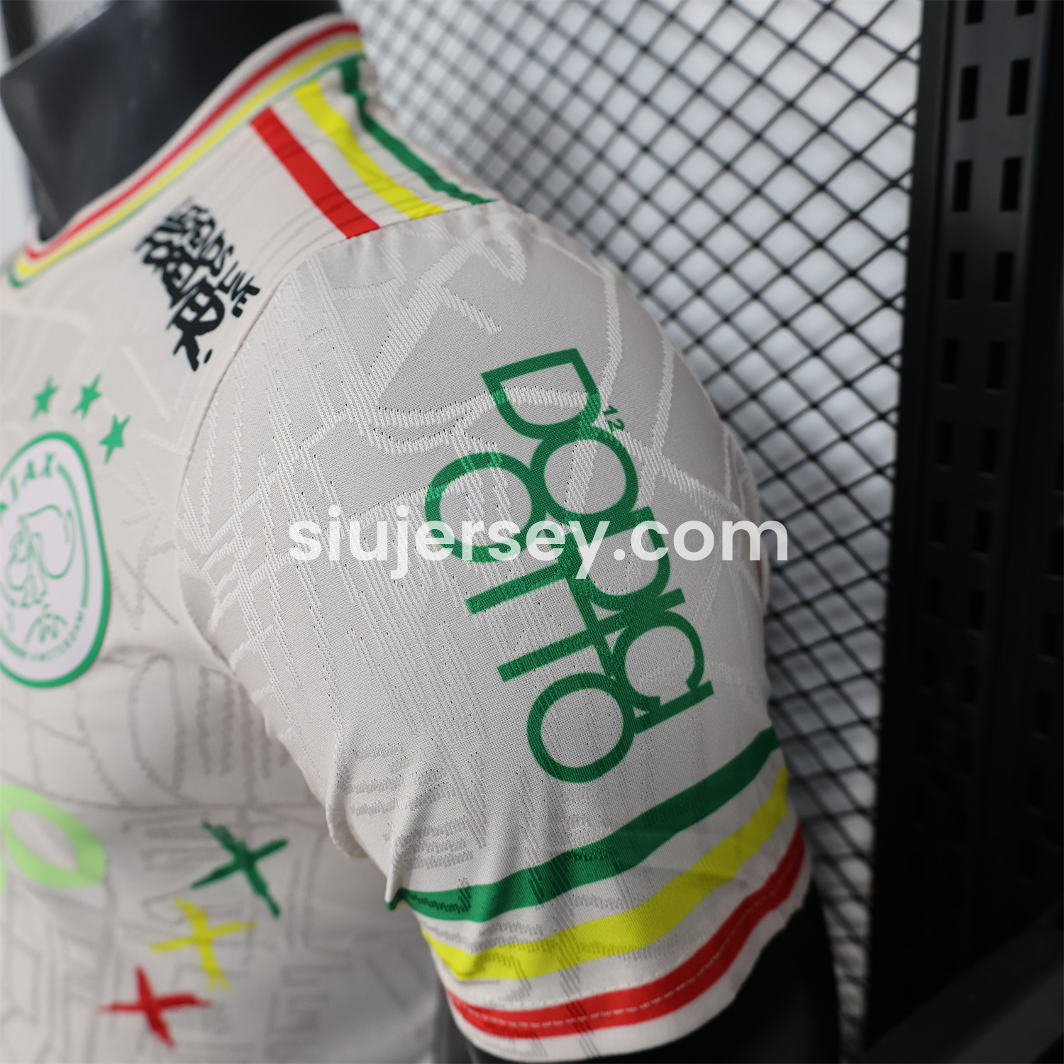 SIUjerseys-Ajax x B-O-B Marly 25-26 Mud Yellow Special Edition Jersey - Player Version