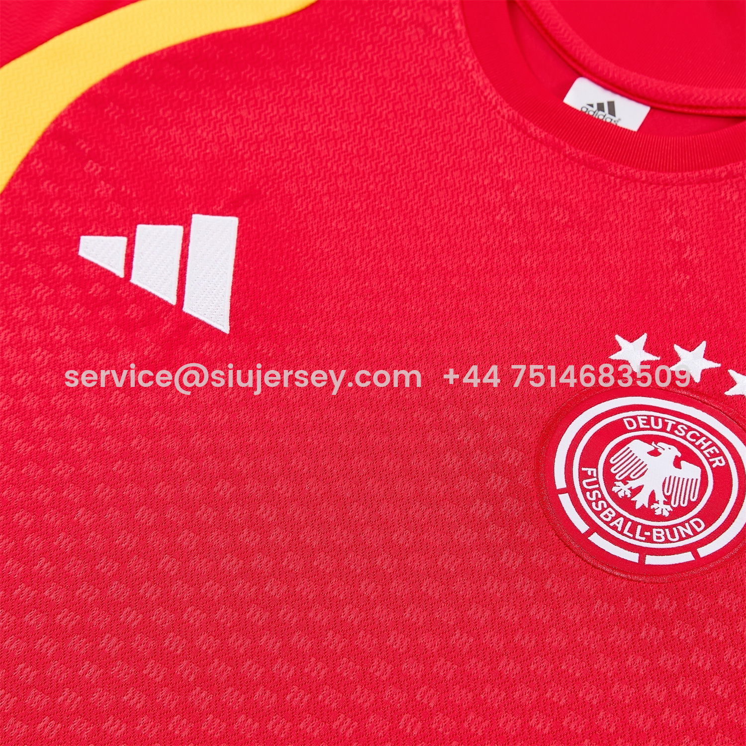 SIUjerseys-Germany 2026 Short-Sleeve Training Set - Red Top and Black Shorts