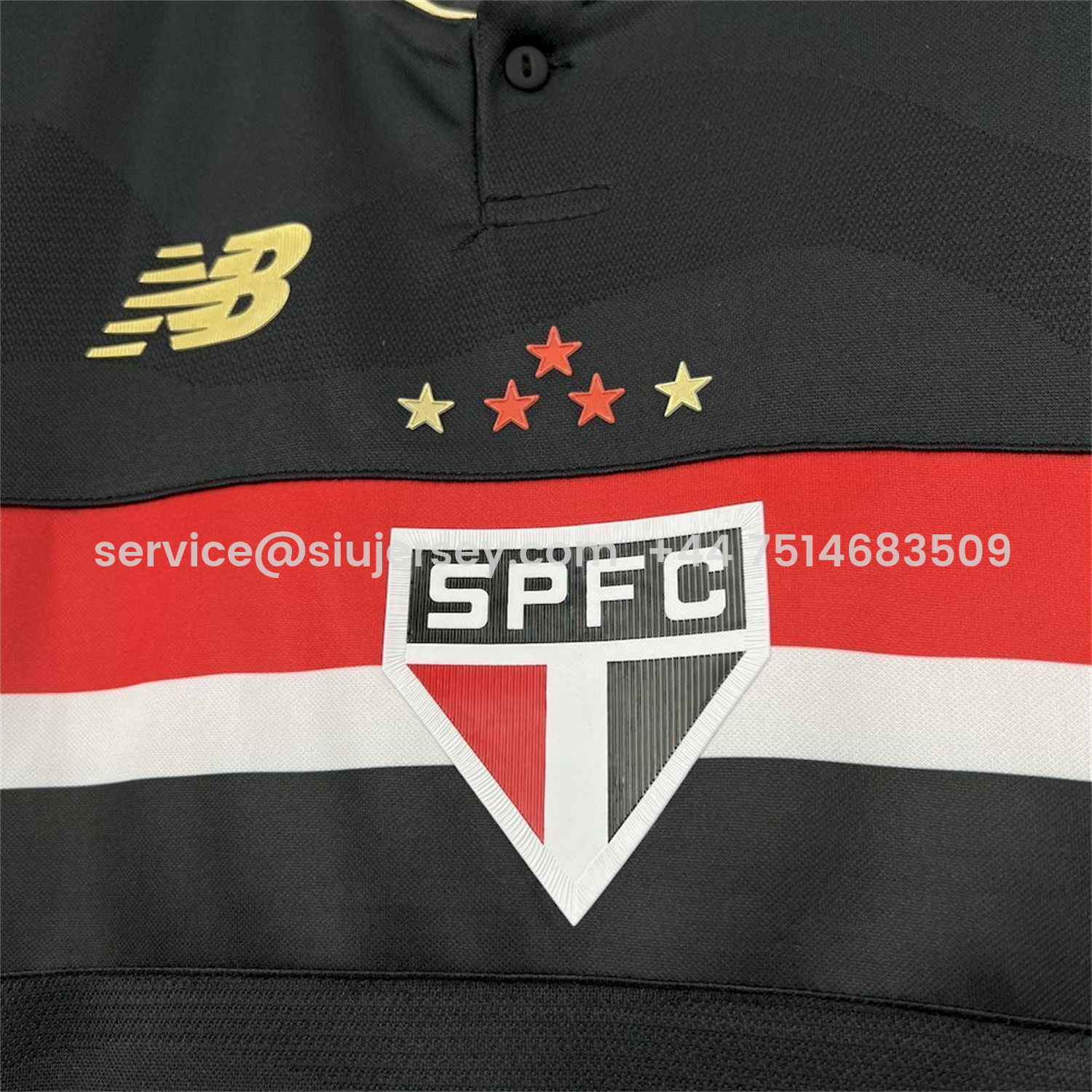 SIUjerseys-Women's Sao Paulo 25-26 Black Special Unsponsored Jersey