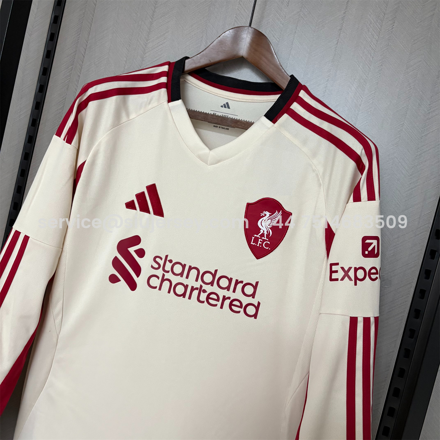 SIUjerseys-Liver.pool 25-26 Away Long Sleeves Jersey - Fans Version