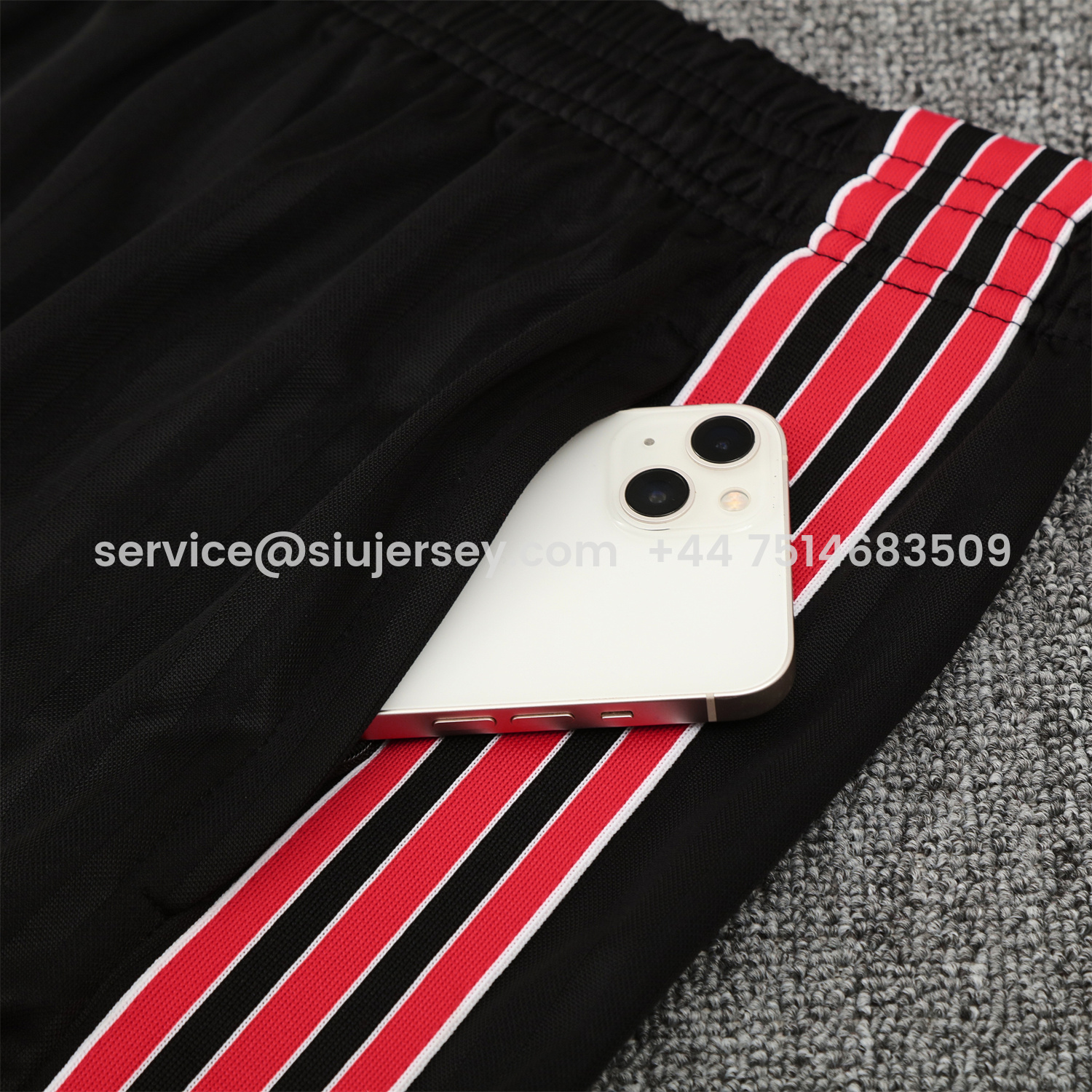 SIUjerseys-Flamengo 25-26 Short-Sleeve Training Set - Red Top & Black Shorts