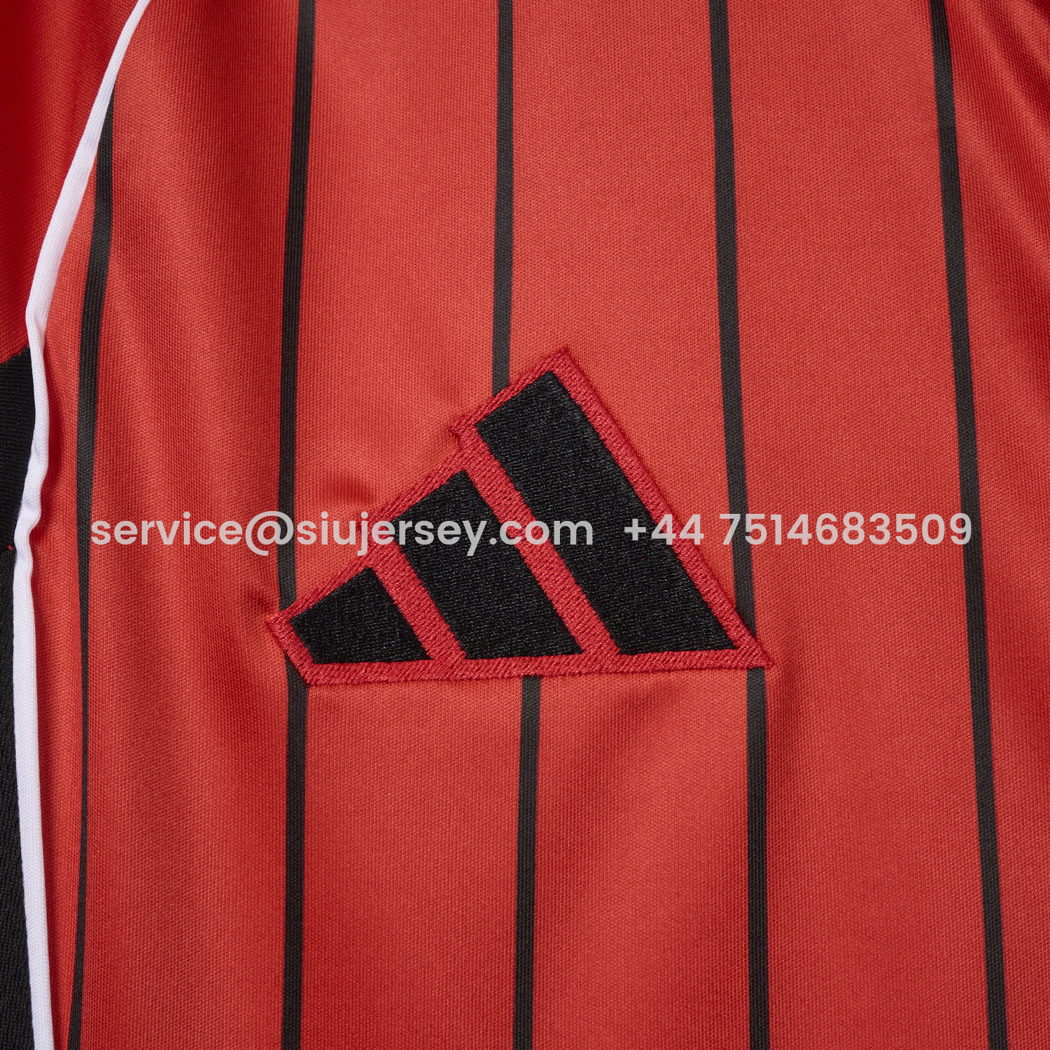 SIUjerseys-Manchester United 25-26 Red Baseball Jersey with Black Stripes