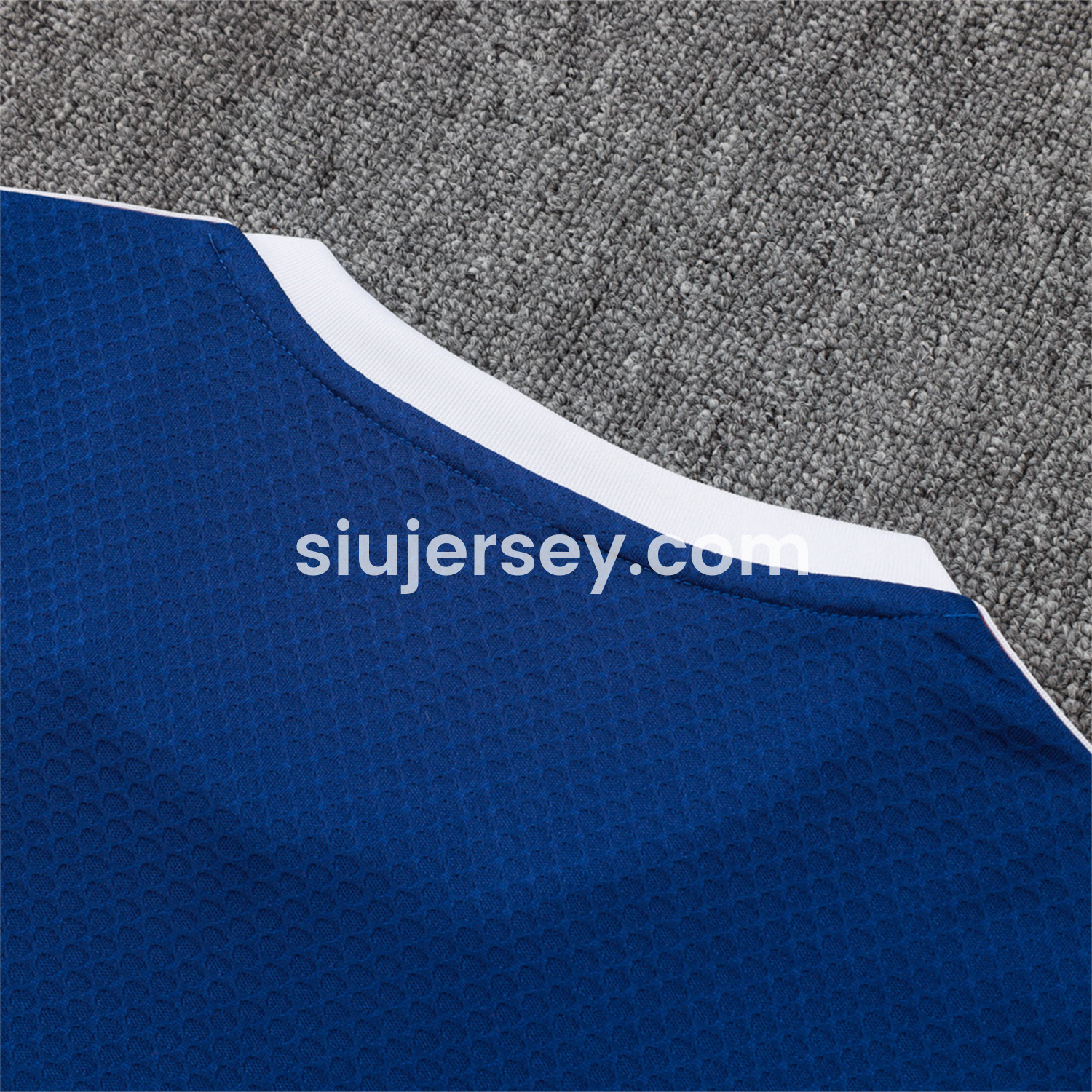 SIUjerseys-Arsenal 25-26 Throwback Trefoil Short-Sleeve Training Set - Royal Blue Top and Shorts