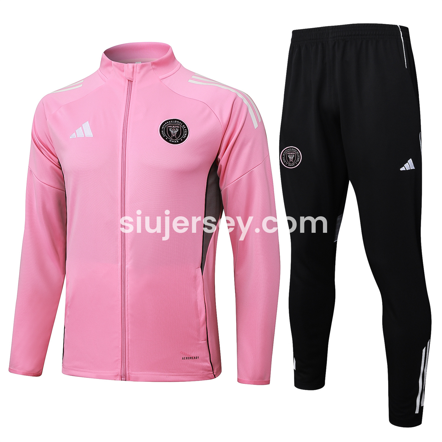 SIUjerseys-INT M.A.M 25-26 Jacket Training Tracksuit - Pink Top and Black Pants