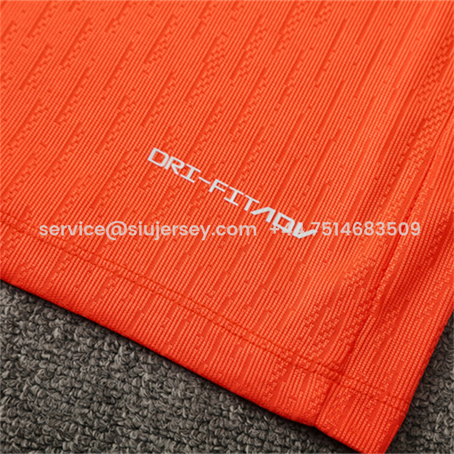 SIUjerseys-Barcelona 25-26 Kids Long Sleeve Training Set - Orange Top Royal Blue Sponsor & Royal Blue Pants