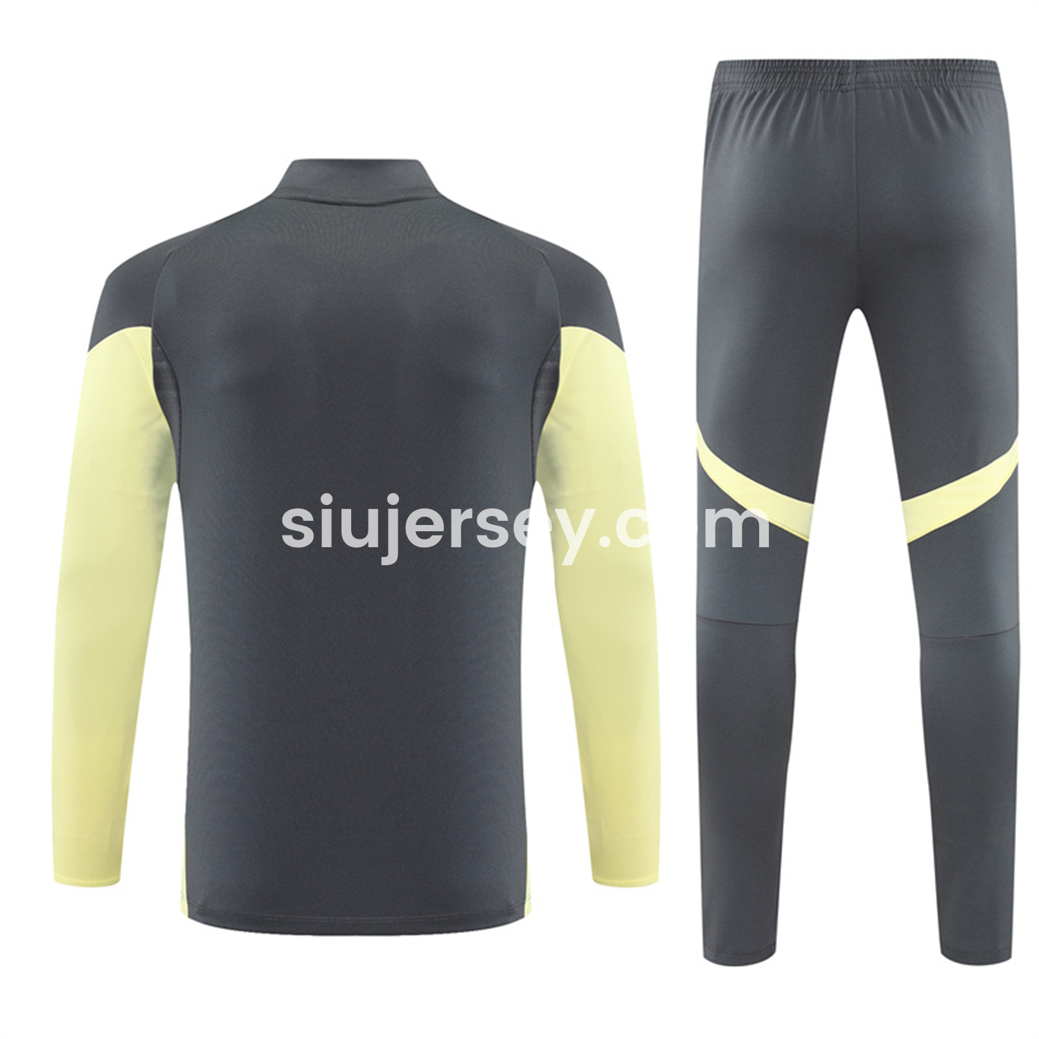 SIUjerseys-Real Madrid 25-26 Long Sleeves Training Set - Gray Top & Gray Pants