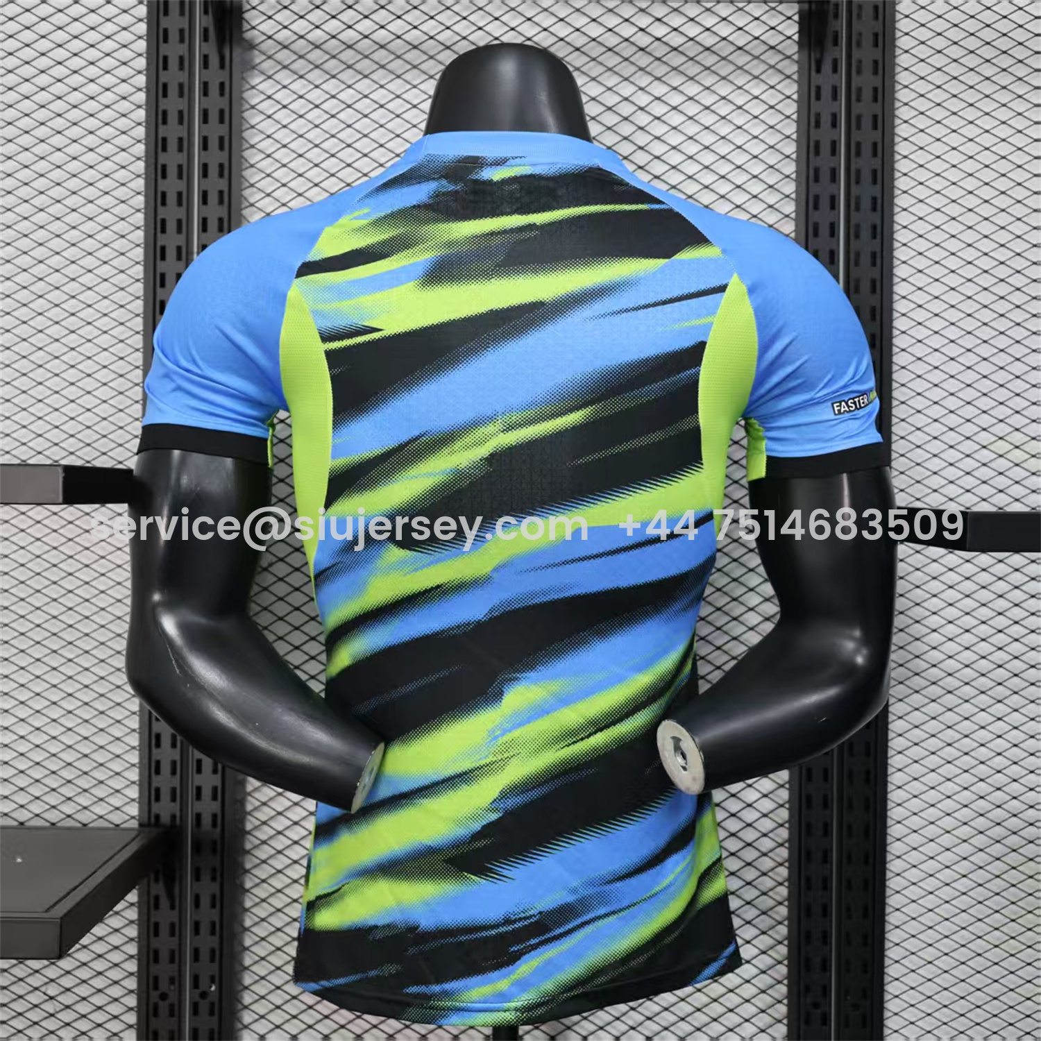 SIUjerseys-Marseille 25-26 Blue Green Gradient Training Jersey - Player Version