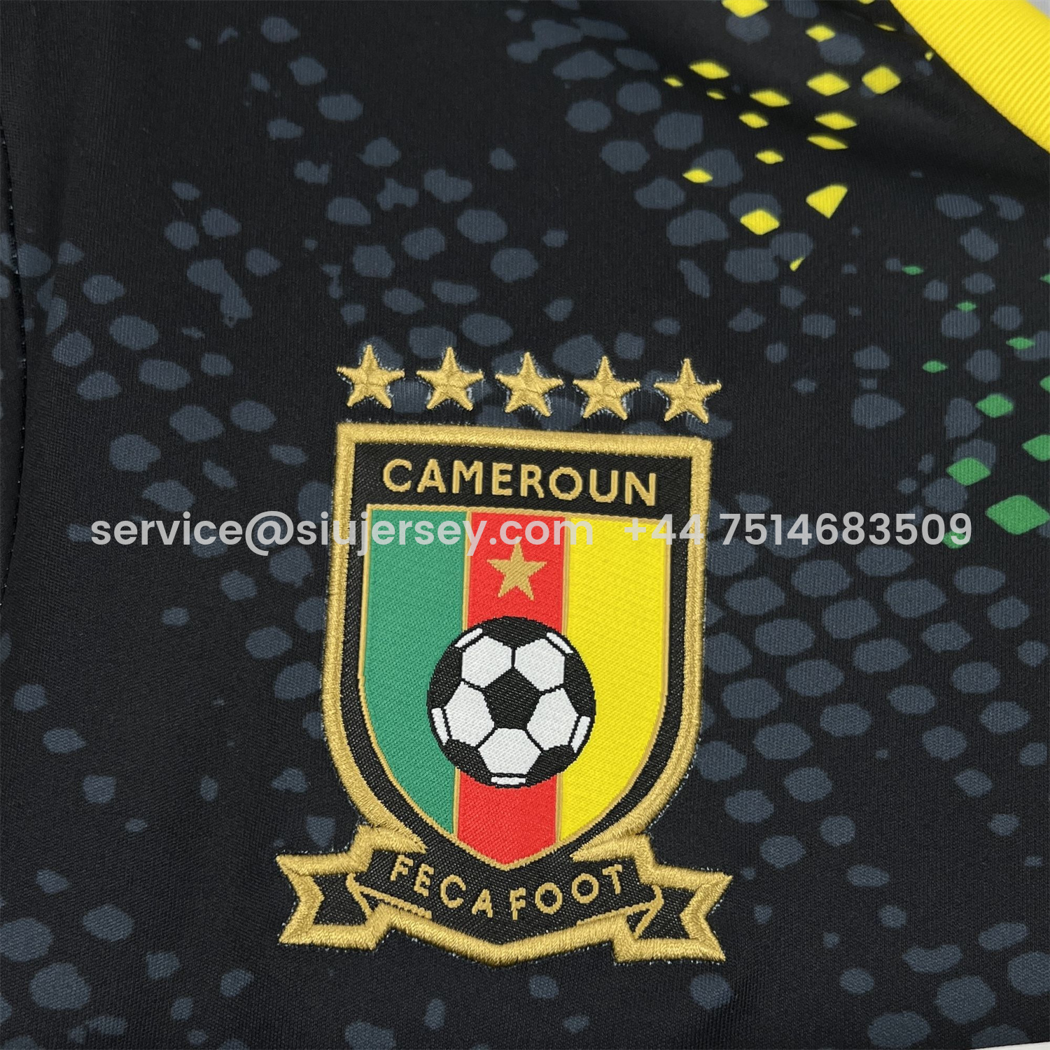 SIUjerseys-Cameroon 2026 Black Special Jersey - Fans Version