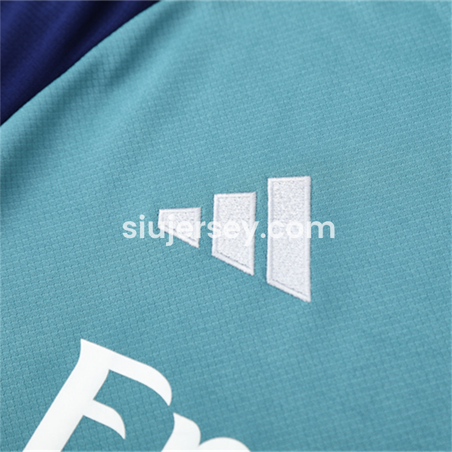 SIUjerseys-Arsenal 25-26 Kids Short-Sleeve Training Set - Green Top and Deep Blue Shorts