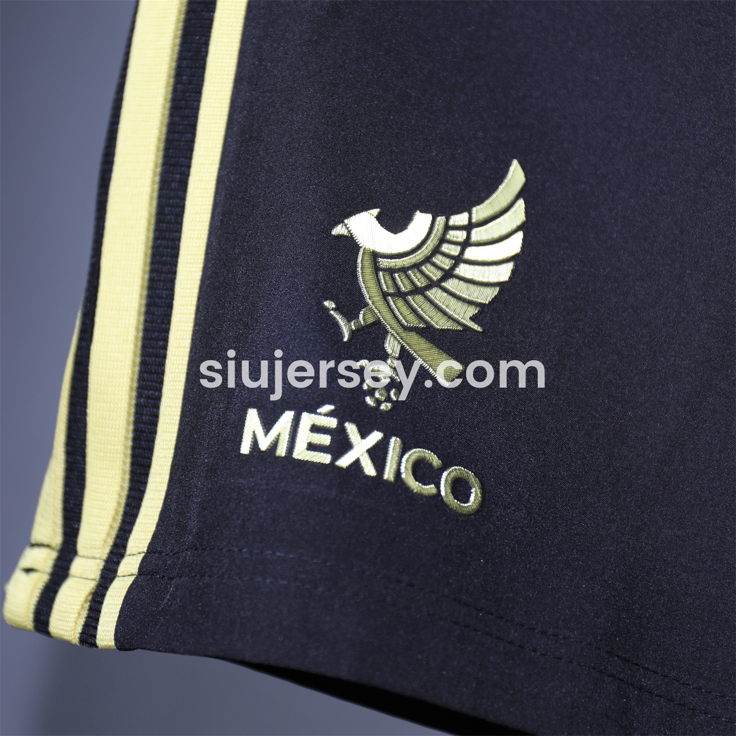 SIUjerseys-Mexico 2025 Gold Cup Black Shorts - Player Version
