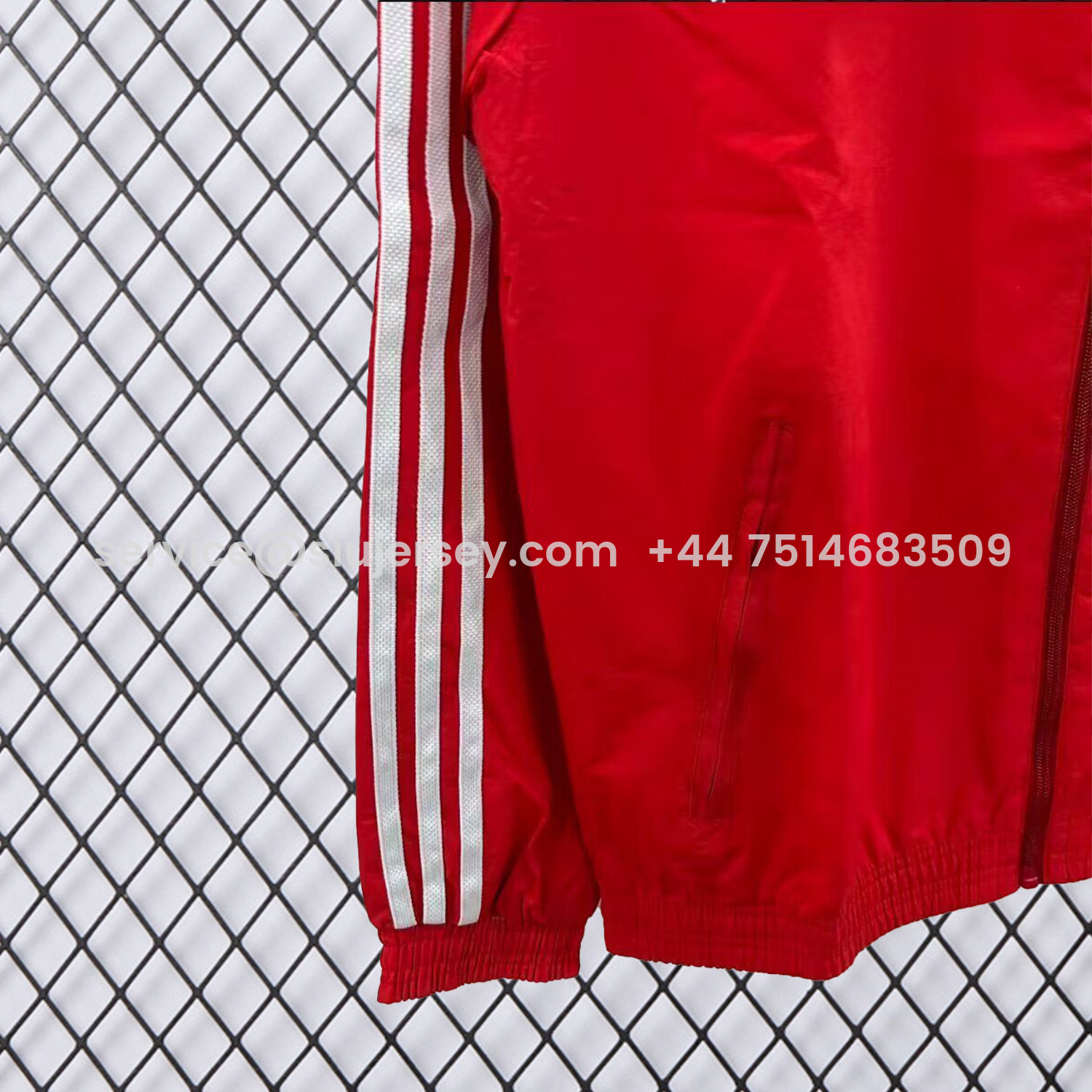 SIUjerseys-Sevilla 25-26 Double Sided Reversible Windbreaker - Red & White